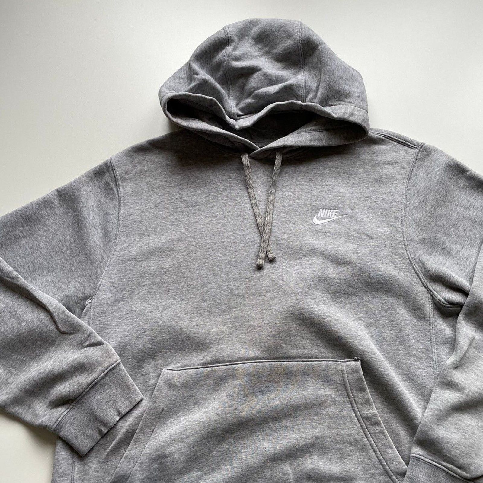 Nike Vintage Nike Sportswear Swoosh Hoodie Sweatshirt Medium Gray Size US M / EU 48-50 / 2 - 2 Thumbnail