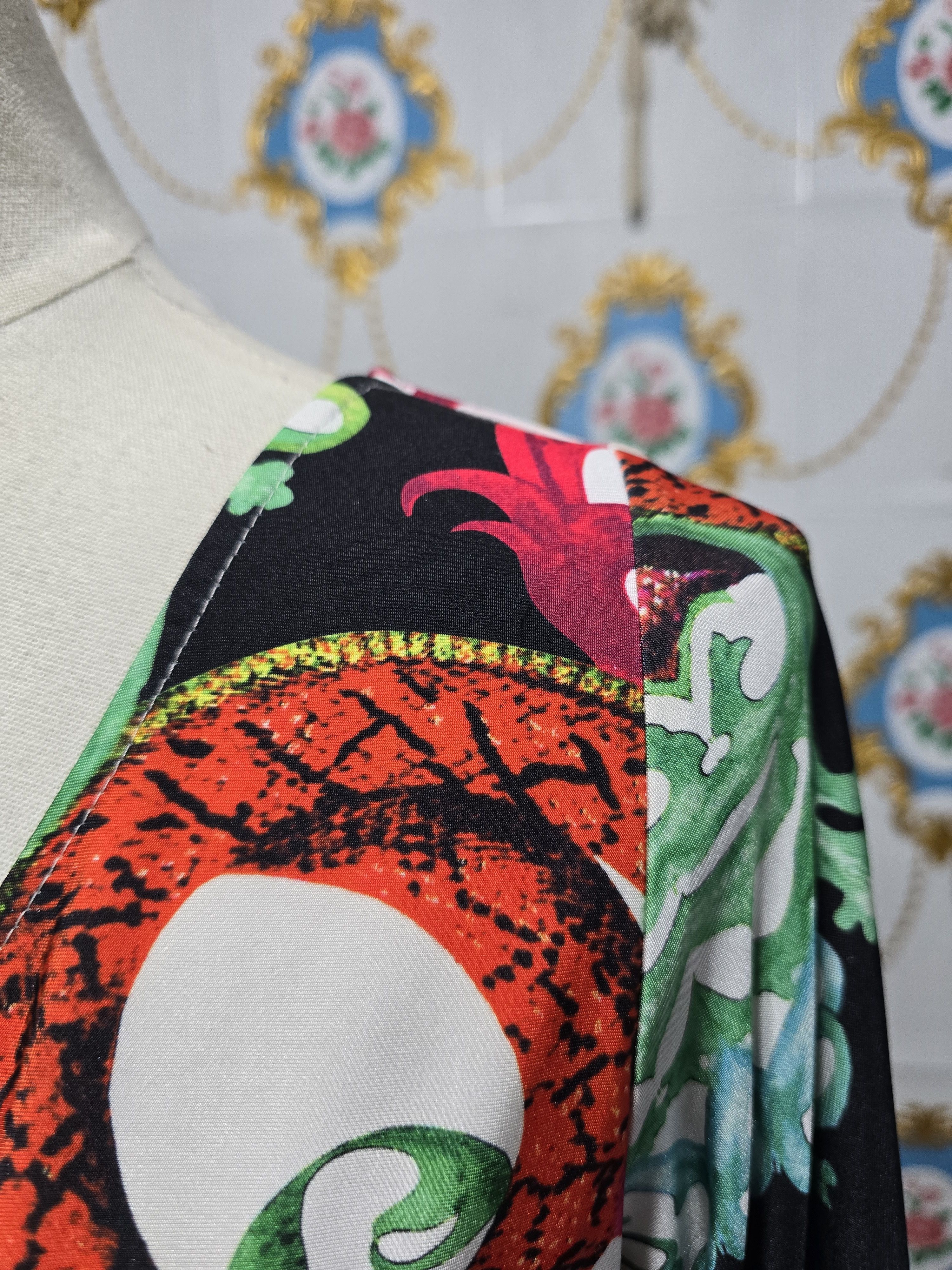 Roberto Cavalli Roberto Cavalli dress intricate print with baroque and snake Size M / US 6-8 / IT 42-44 - 4 Thumbnail