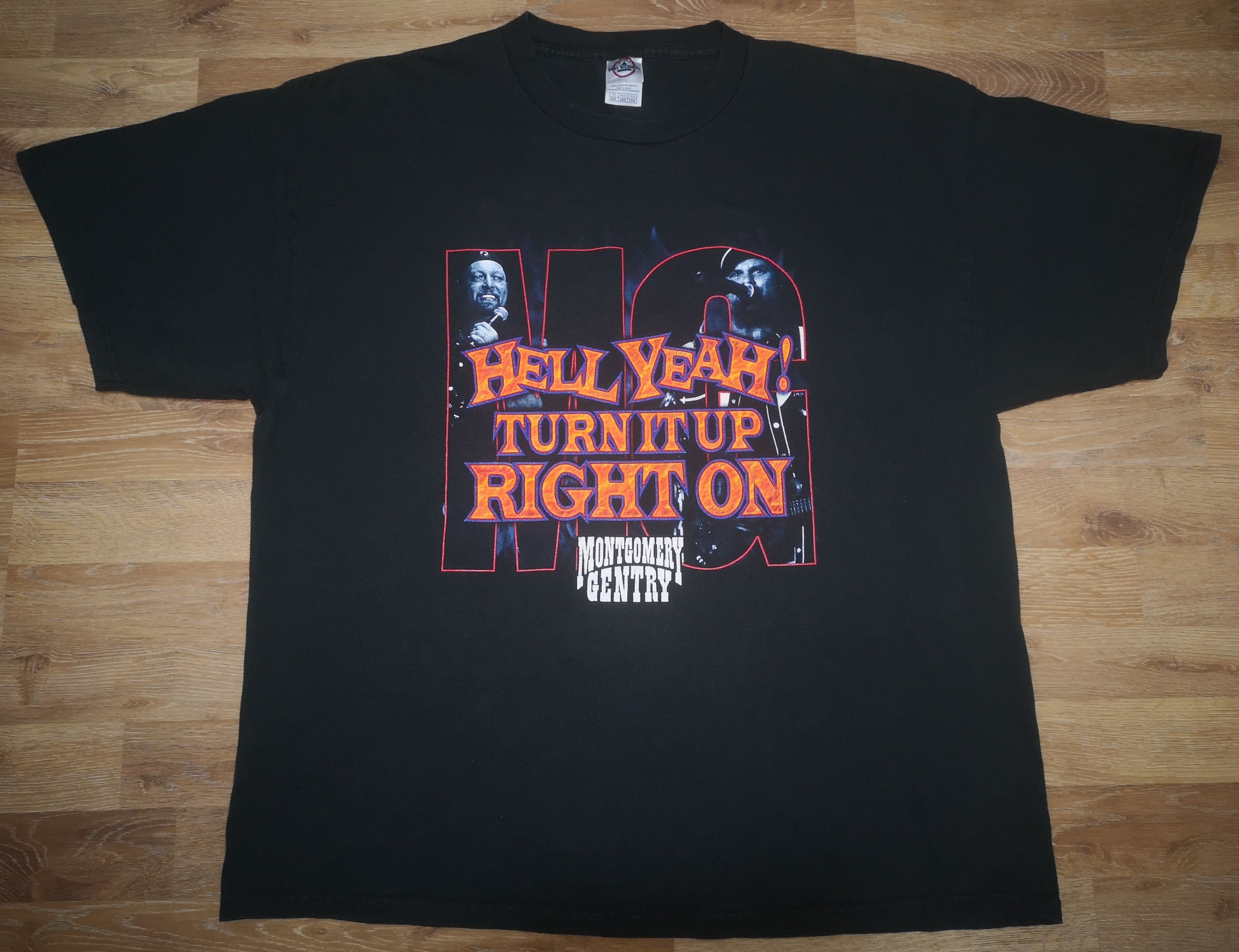 Band Tees × Vintage Vintage Montgomery Gentry Band Tour Hell Yeah Concert Shirt Size US XXL / EU 58 / 5 - 1 Thumbnail