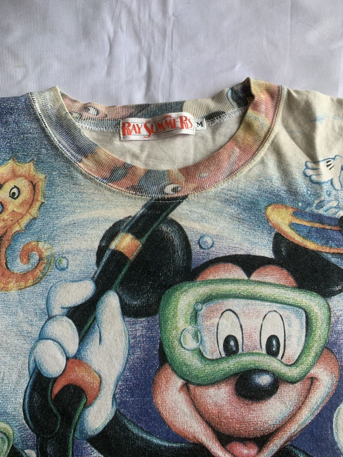 Disney × Medicom Toy × Number (N)ine Vintage RARE Japan Disney Mickey Mouse Aop Tee Size US M / EU 48-50 / 2 - 10 Thumbnail