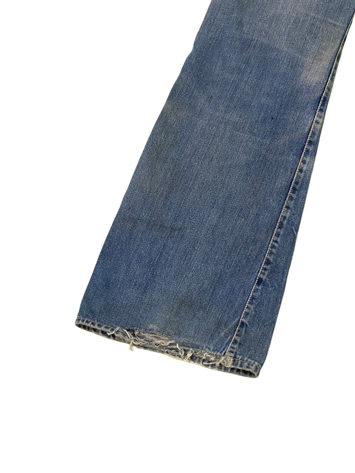 Japanese Brand Flare Jeans Vtg 80s Big John Japan Distress Bell Bottom 7🟦5 Size US 30 / EU 46 - 14 Thumbnail