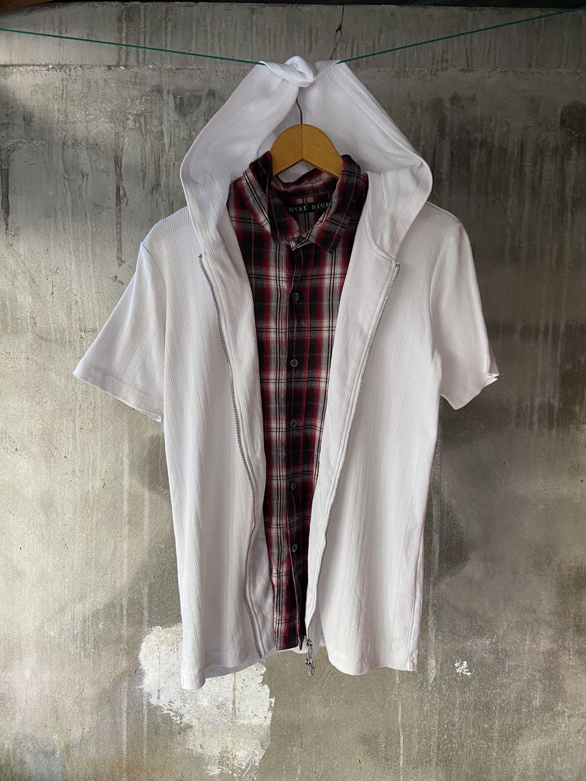 Beauty Beast × Hysteric Glamour × Japanese Brand DOUBLE LAYER OVAL DICE BUTTON SHIRT ZIP STYLE Size US L / EU 52-54 / 3 - 1 Thumbnail