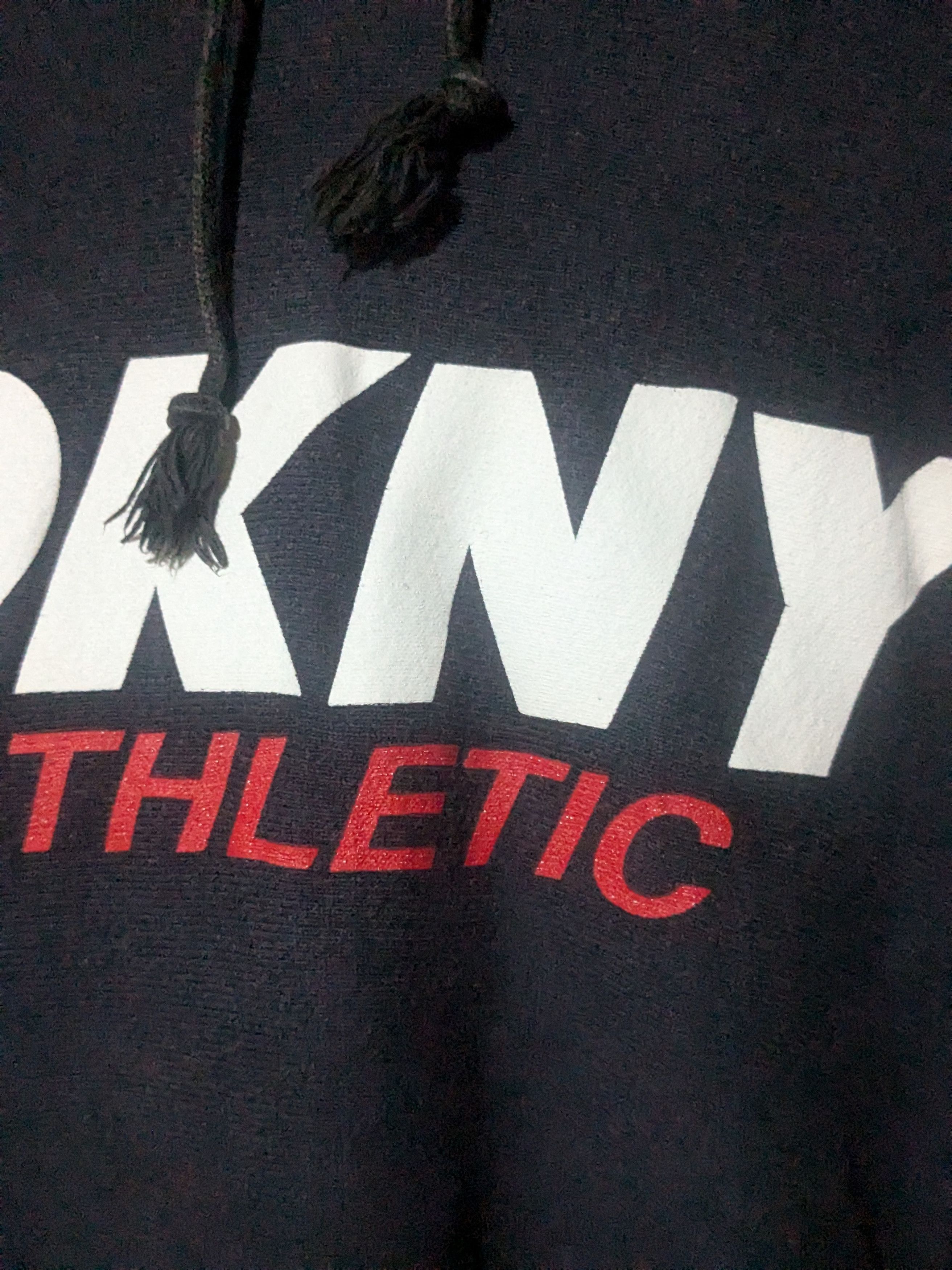 DKNY dkny hoodie pullover black size large made in USA vintage Size US L / EU 52-54 / 3 - 2 Thumbnail