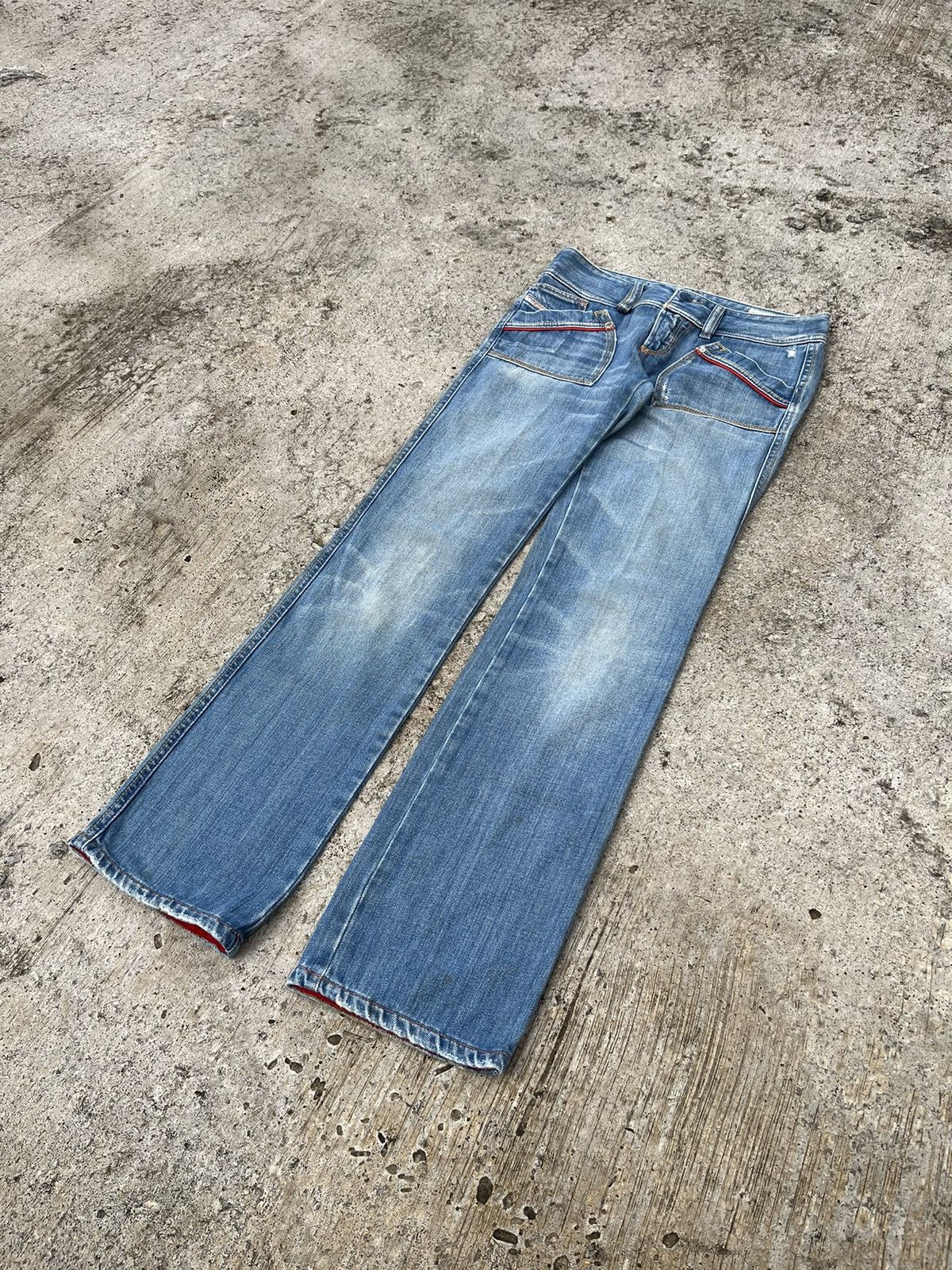Diesel Diesel Industry Reckfly Denim Jeans Rare Pocket Size 29" - 4 Thumbnail