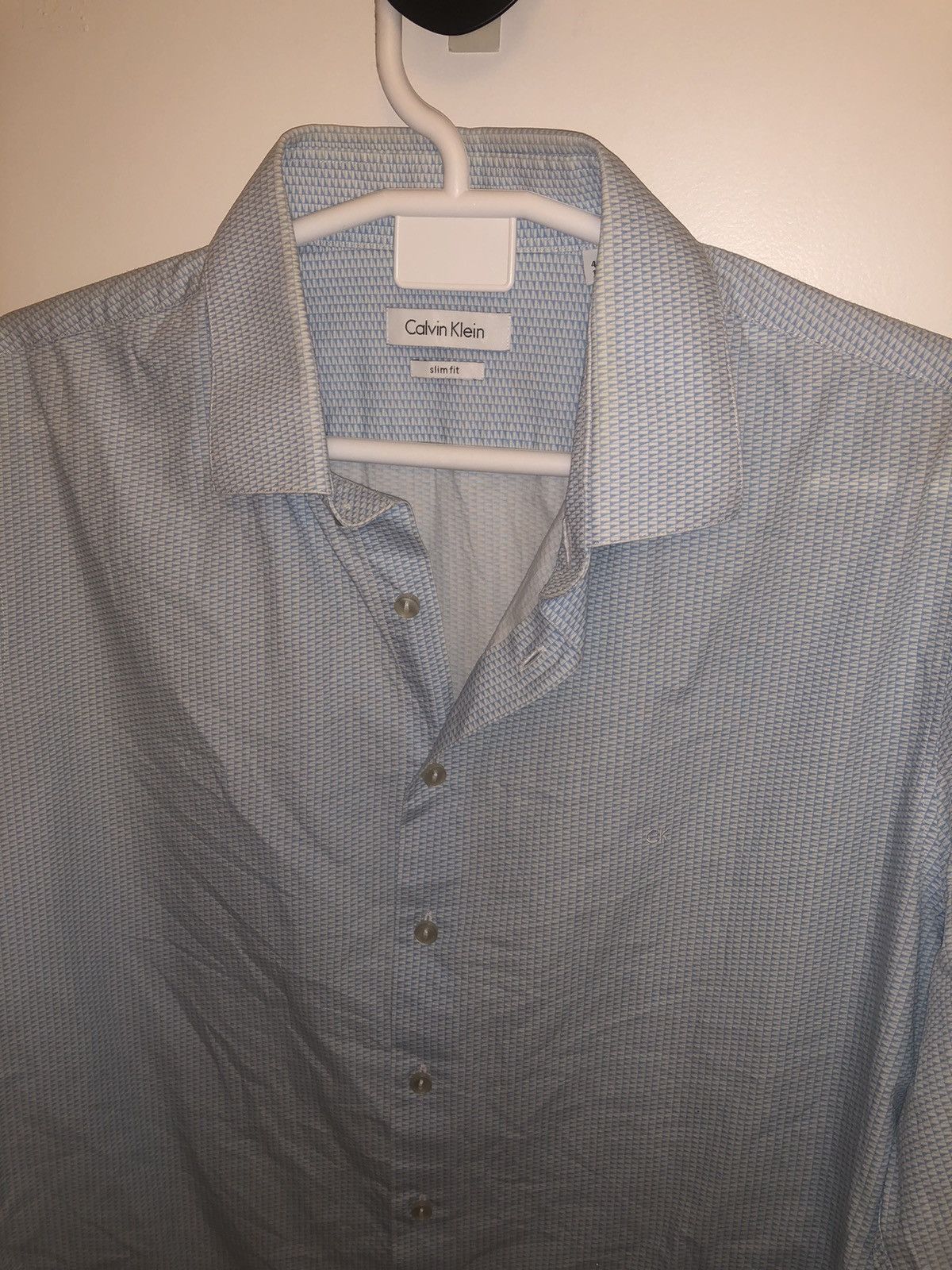 Calvin Klein Light blue and white Calvin Klein Shirt Size US M / EU 48-50 / 2 - 6 Thumbnail