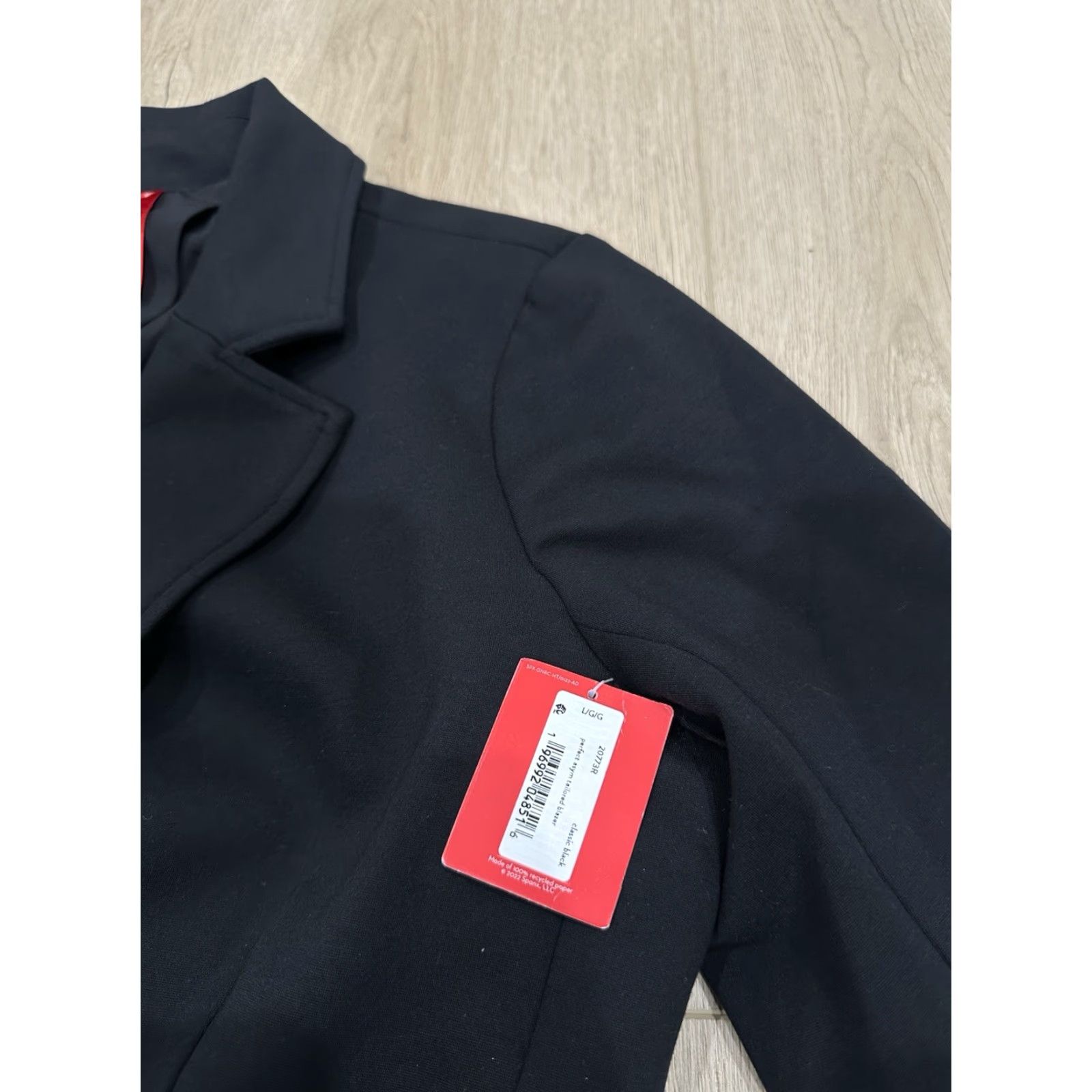 Spanx NWT Spanx Tailored Perfect Asymmetrical Blazer Classic Dark Black Size L Size L / US 10 / IT 46 - 5 Thumbnail