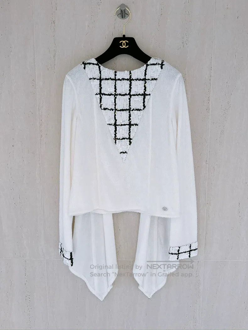 Chanel Chanel 23C early spring vacation black and white check seq Size XXS / US 00 / IT 34 - 1 Thumbnail