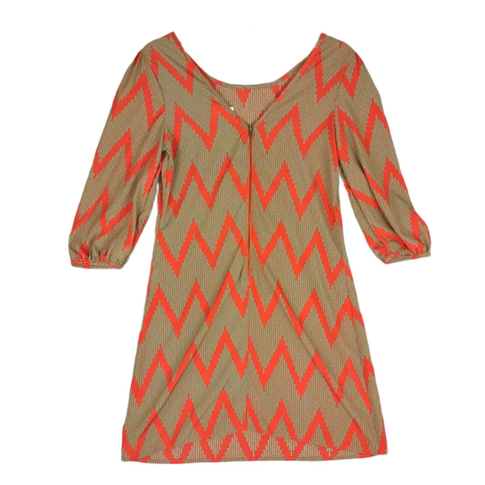 Other NWT Ivy & Leo EZRA Women's M Red Green Geometric Mini Dress Size M / US 6-8 / IT 42-44 - 3 Thumbnail