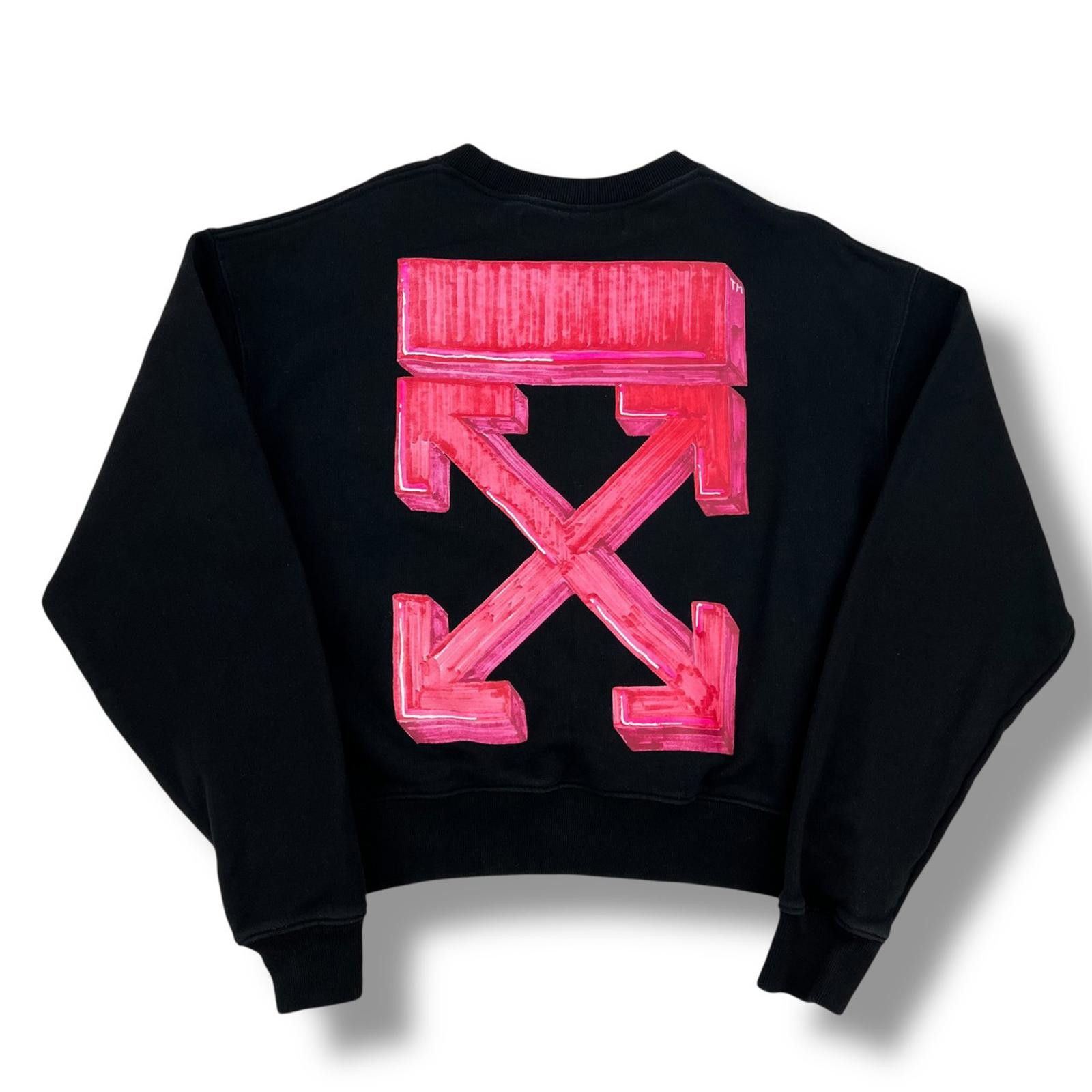 Off-White Off-White Pink Marker Arrows Sweatshirt Size US XS / EU 42 / 0 - 2 Thumbnail