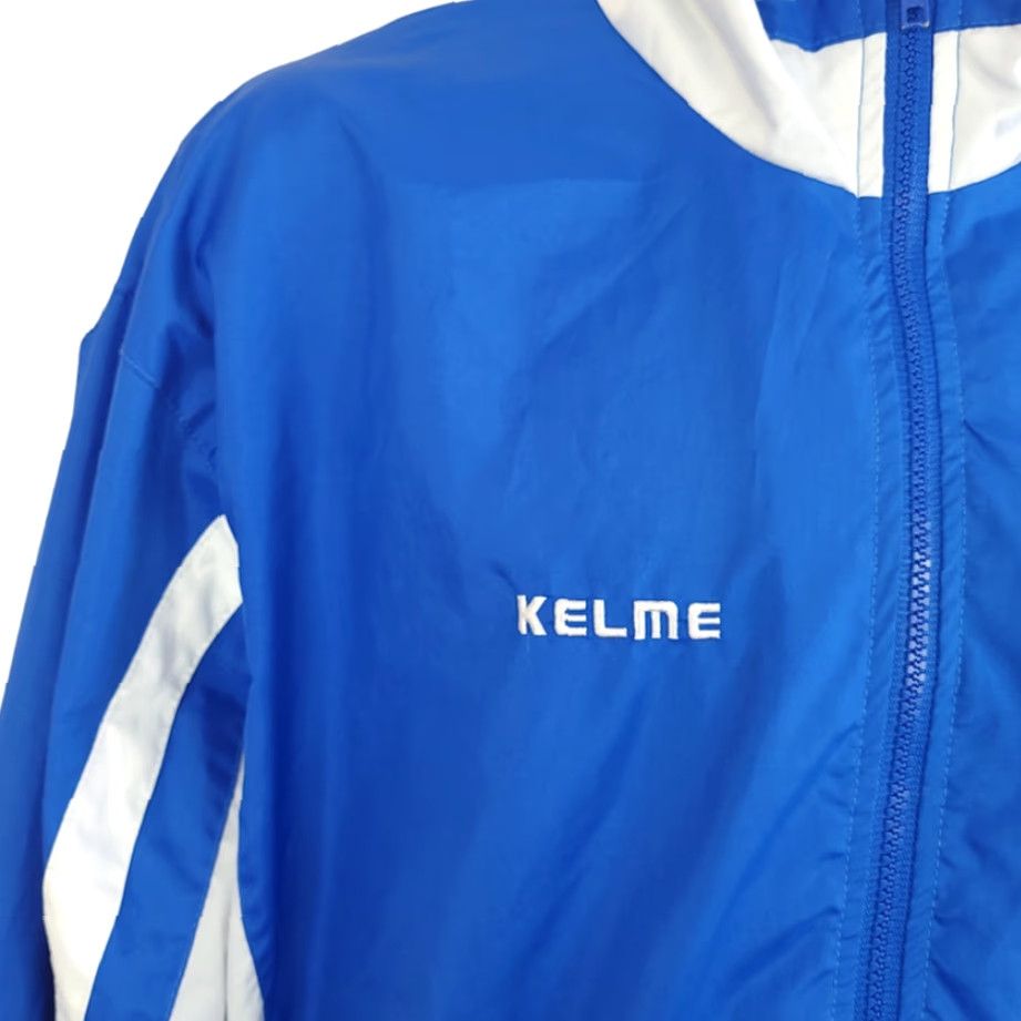 Vintage VINTAGE KELME Windbreaker Jacket Mens Large 90s Soccer Rhode Island Rays United SC Blue Striped Nike? Size US L / EU 52-54 / 3 - 4 Thumbnail