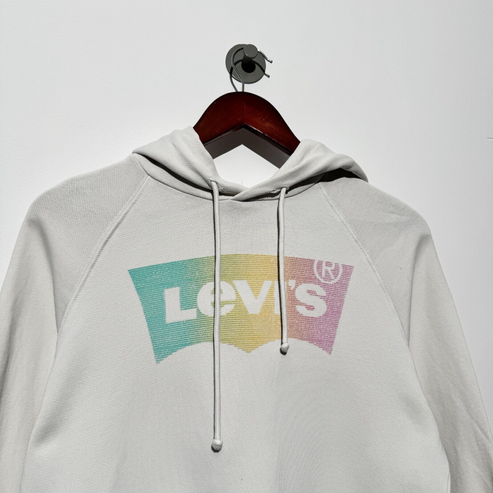 Levi's Levis Unisex White Cotton Hoodie Size XXS Washed 90s Faded Size US M / EU 48-50 / 2 - 4 Thumbnail