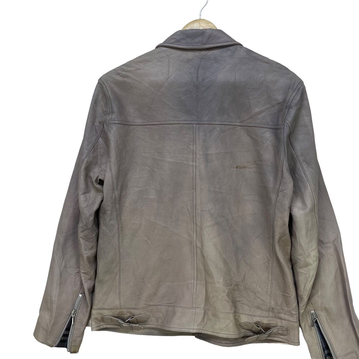 Burberry Vintage Burberrys Black Label Lamb Leather Biker Jacket Size US M / EU 48-50 / 2 - 3 Thumbnail