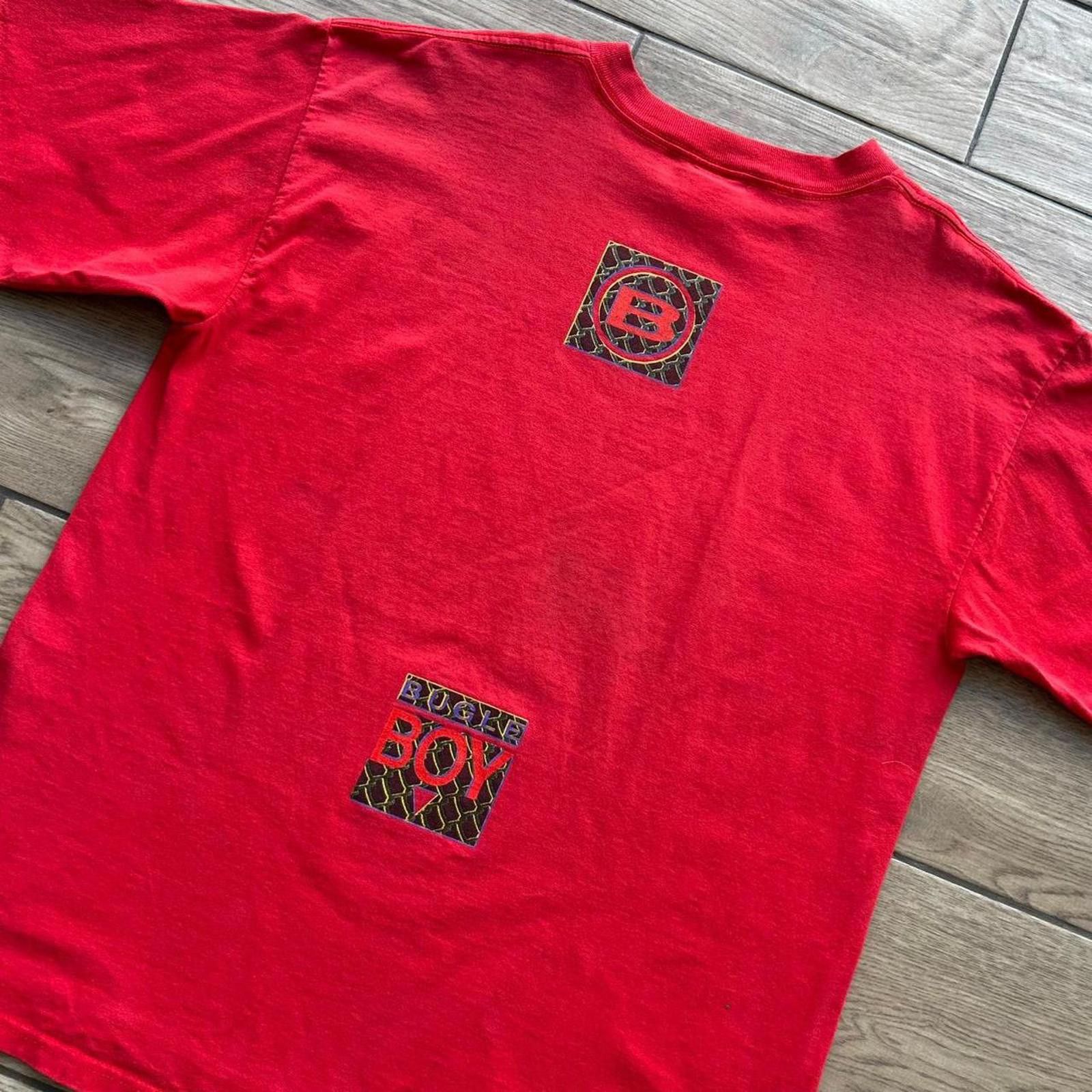 Bugle Boy Vintage 90’s Red Bugle Boy Skater T-Shirt Size US L / EU 52-54 / 3 - 4 Thumbnail