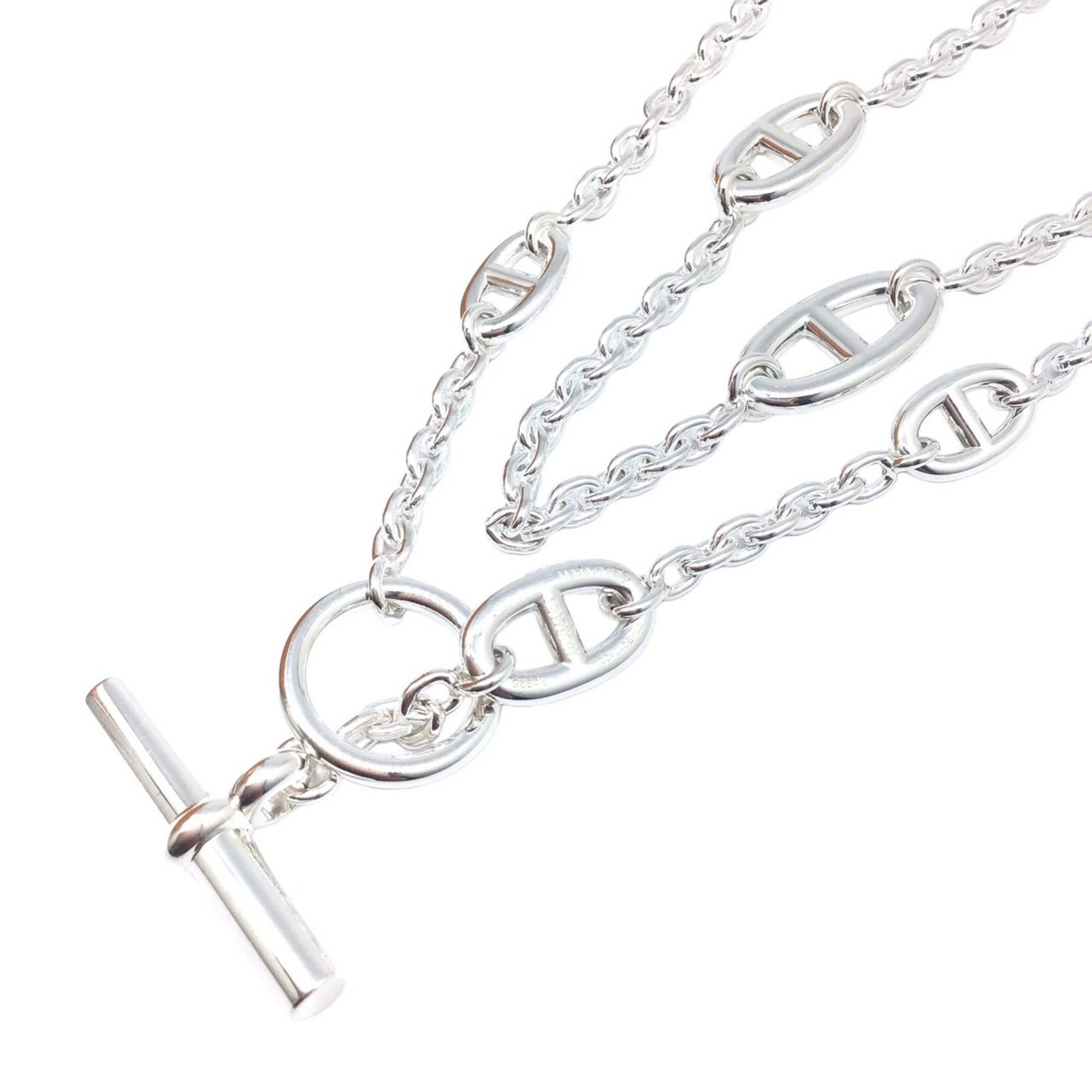 image of Hermes Farandole Necklace 120 Chaine D'ancle Ag925 Sv925 Long Neck Accessories Women's Men's Unix i
