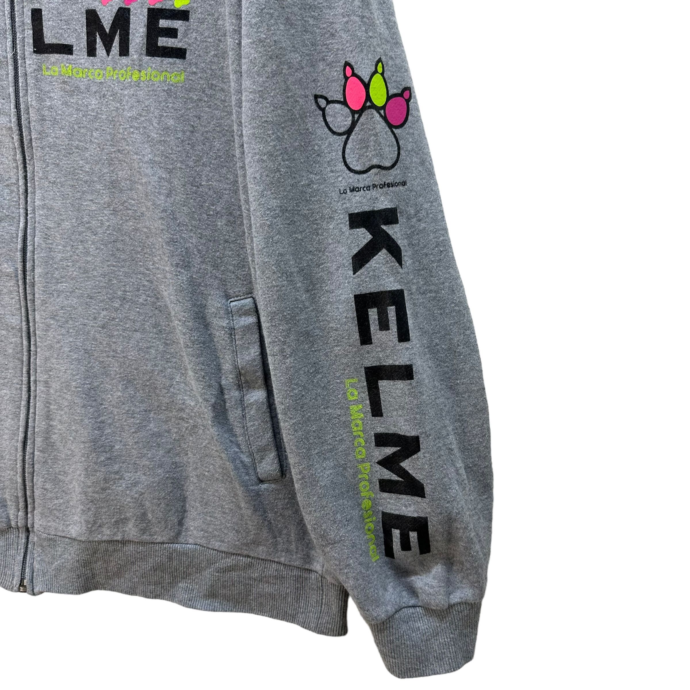 Japanese Brand KELME BIG LOGO GRAPHIC ZIPPER HOODIES #9055-53 Size US L / EU 52-54 / 3 - 9 Thumbnail