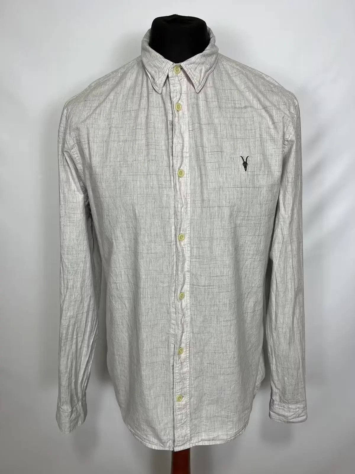 Allsaints × Designer × Japanese Brand All Saints Colton LS Shirt Size US XL / EU 56 / 4 - 1 Thumbnail