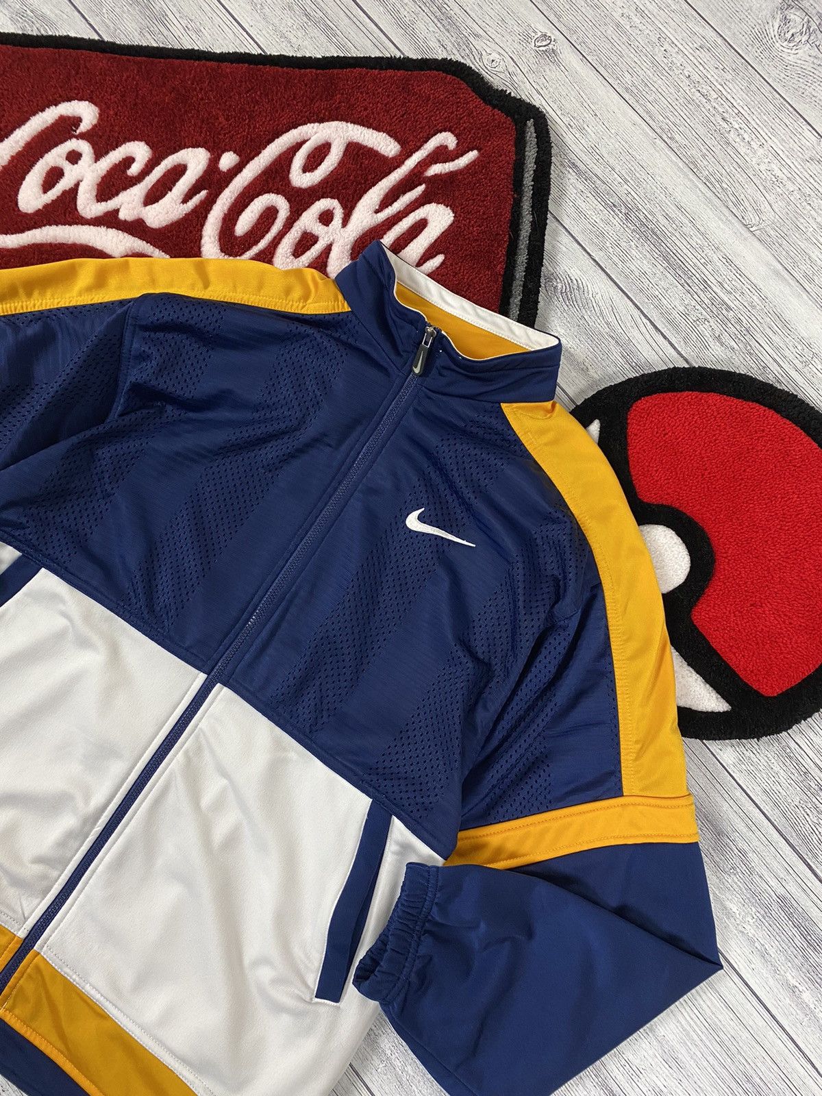 Nike × Vintage Vintage Nike 90s big logo centre swoosh track top Size US M / EU 48-50 / 2 - 4 Thumbnail