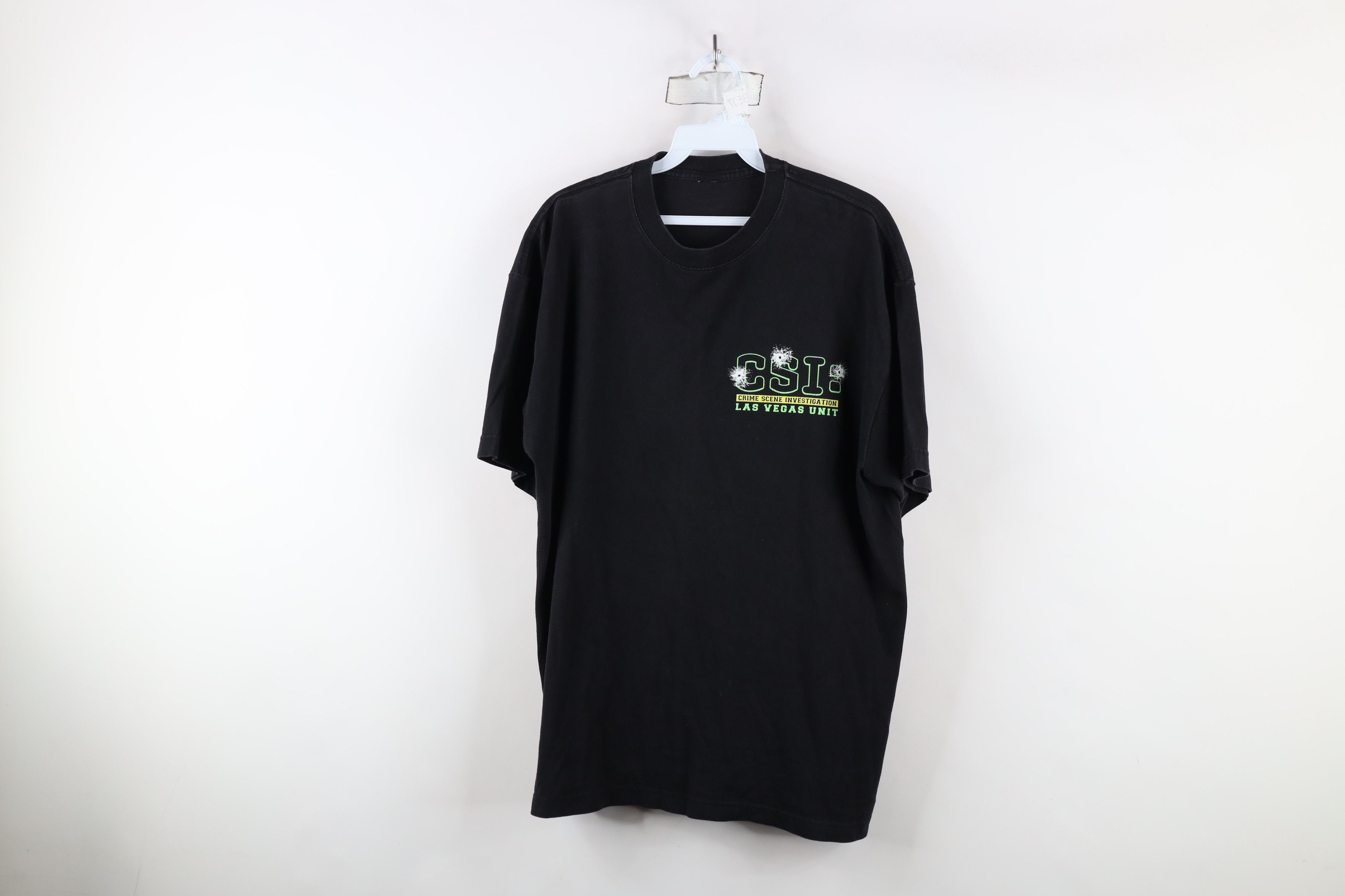 Vintage Vintage 90s Spell CSI Las Vegas Crime Scene T-Shirt Black Size US L / EU 52-54 / 3 - 1 Thumbnail