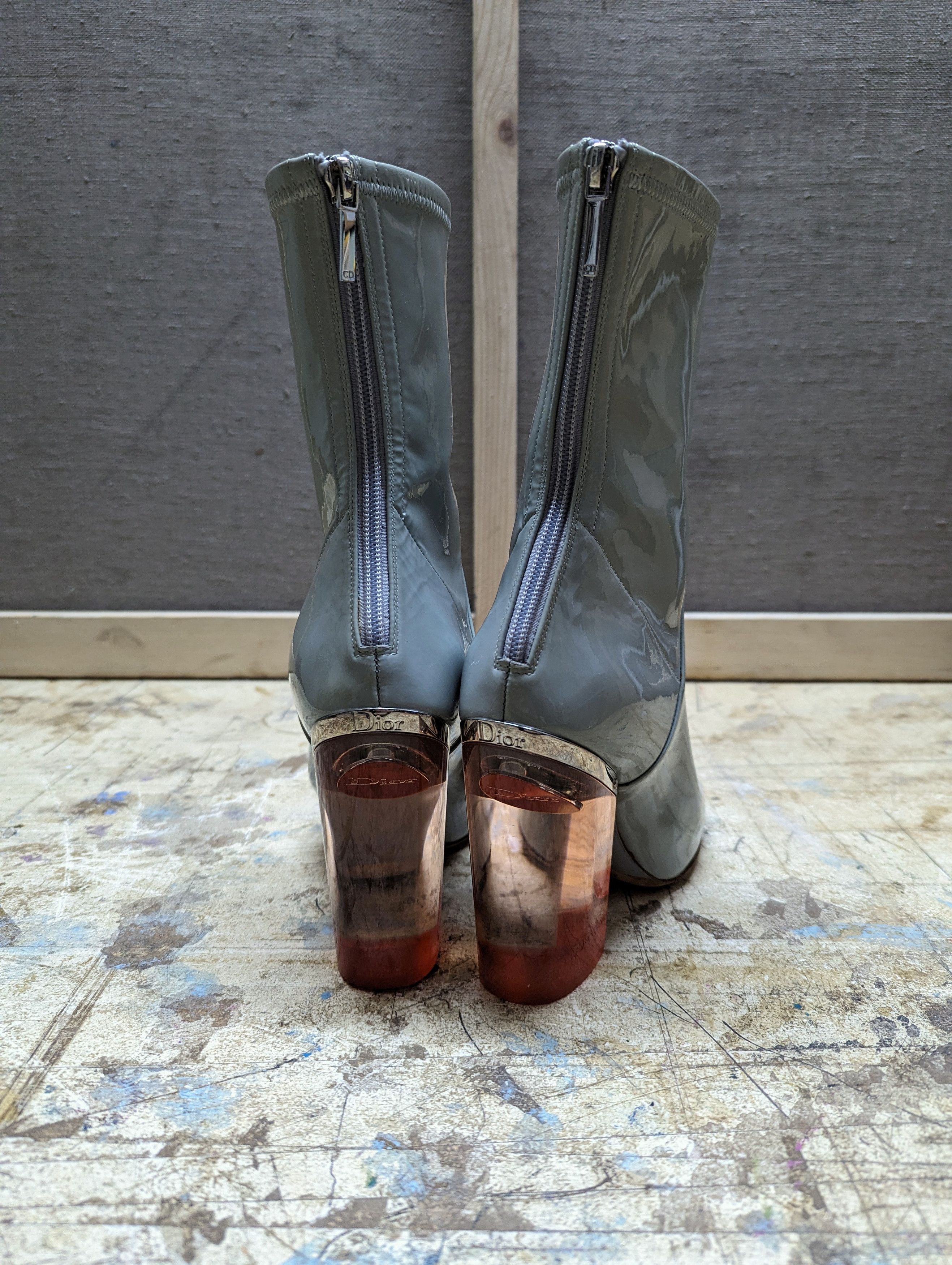 Dior Fall 2015 Christian Dior Transparent Heel Patent Boots Size US 6.5 / IT 36.5 - 5 Thumbnail
