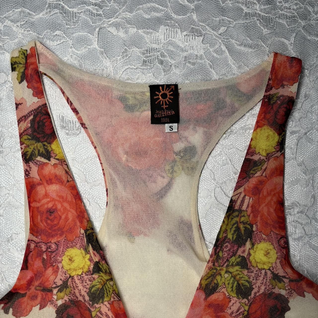 Jean Paul Gaultier JPG Mesh Floral Top Size S / US 4 / IT 40 - 2 Thumbnail