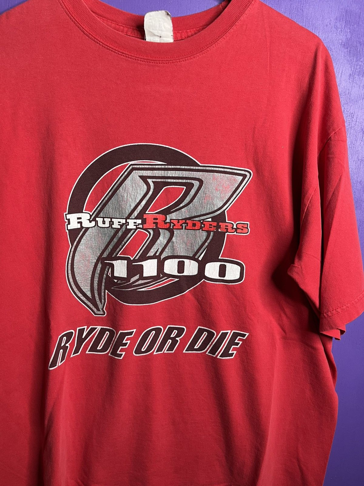 Ruff Ryders × Vintage Vintage 90s Ruff Ryders 1100 Ryde or Die t-shirt Size US XXL / EU 58 / 5 - 3 Thumbnail