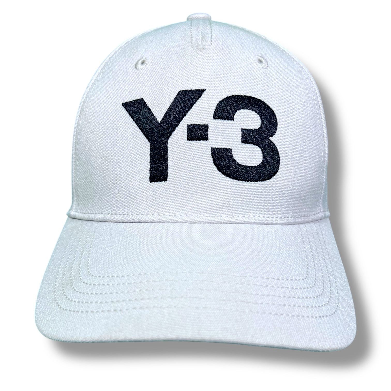 Yohji Yamamoto Men's Y3 Adidas Yohji Yamamoto Logo Strapback Hat Light Gray Size ONE SIZE - 1 Thumbnail