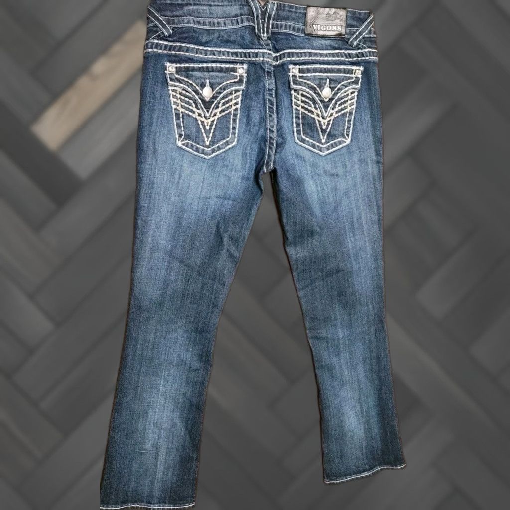 Vintage VIGOSS The New York Bootcut Jeans Women's Size 9/10 Inseam 33" Blue Denim Pants - Jeans, Bootcut, Denim, Women's Size 9/10, 33in Inseam Size 30" / US 8 / IT 44 - 1 Thumbnail