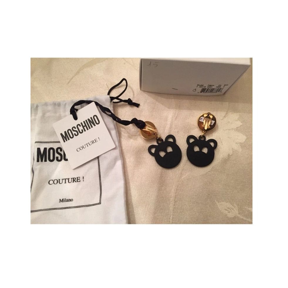 Moschino AW15 Moschino Jeremy Scott Teddy Bear Clip On Earrings Size ONE SIZE - 9 Thumbnail