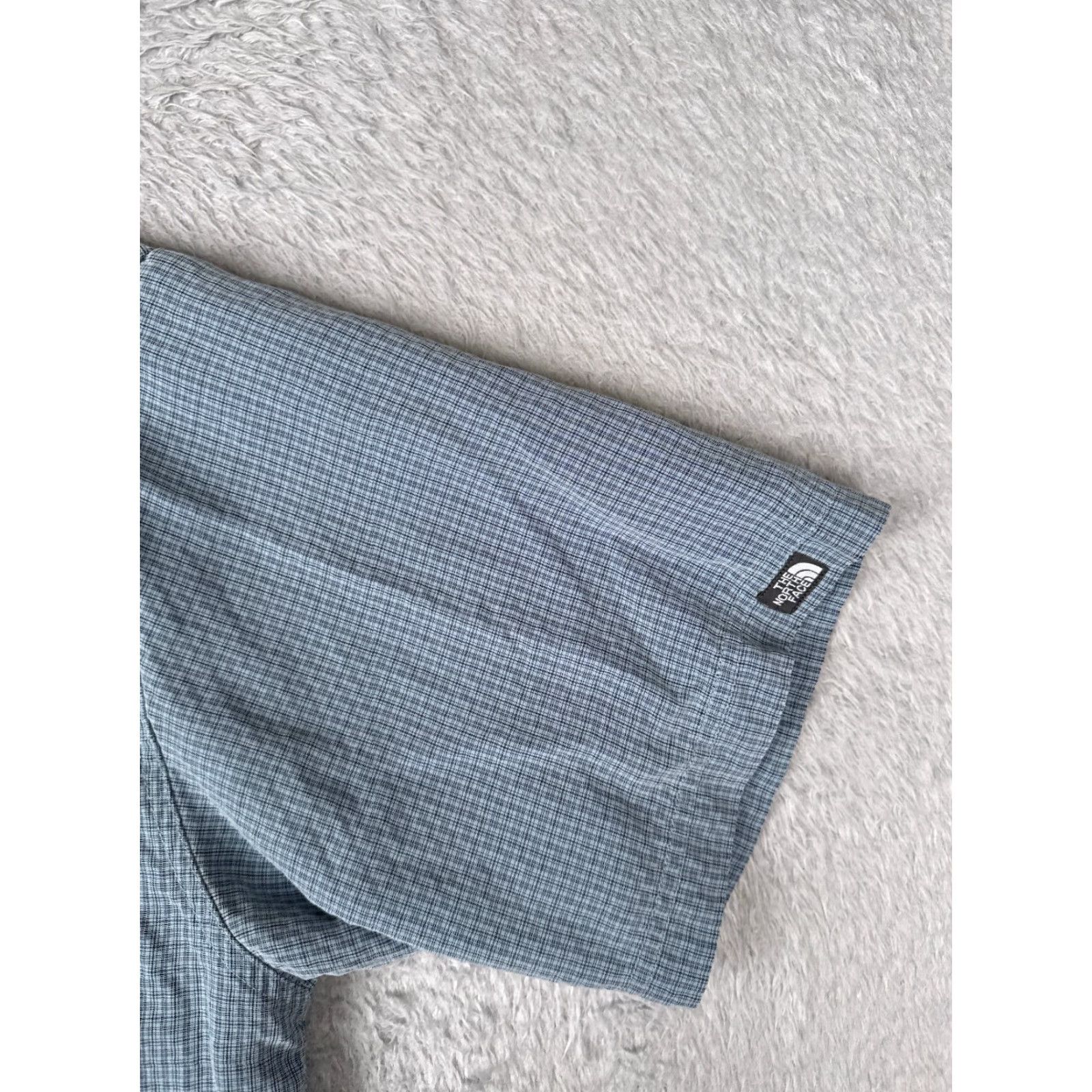 The North Face The North Face Shirt Men Extra Large Blue Plaid Button Up Modal Blend Short Slev Size US XL / EU 56 / 4 - 2 Thumbnail