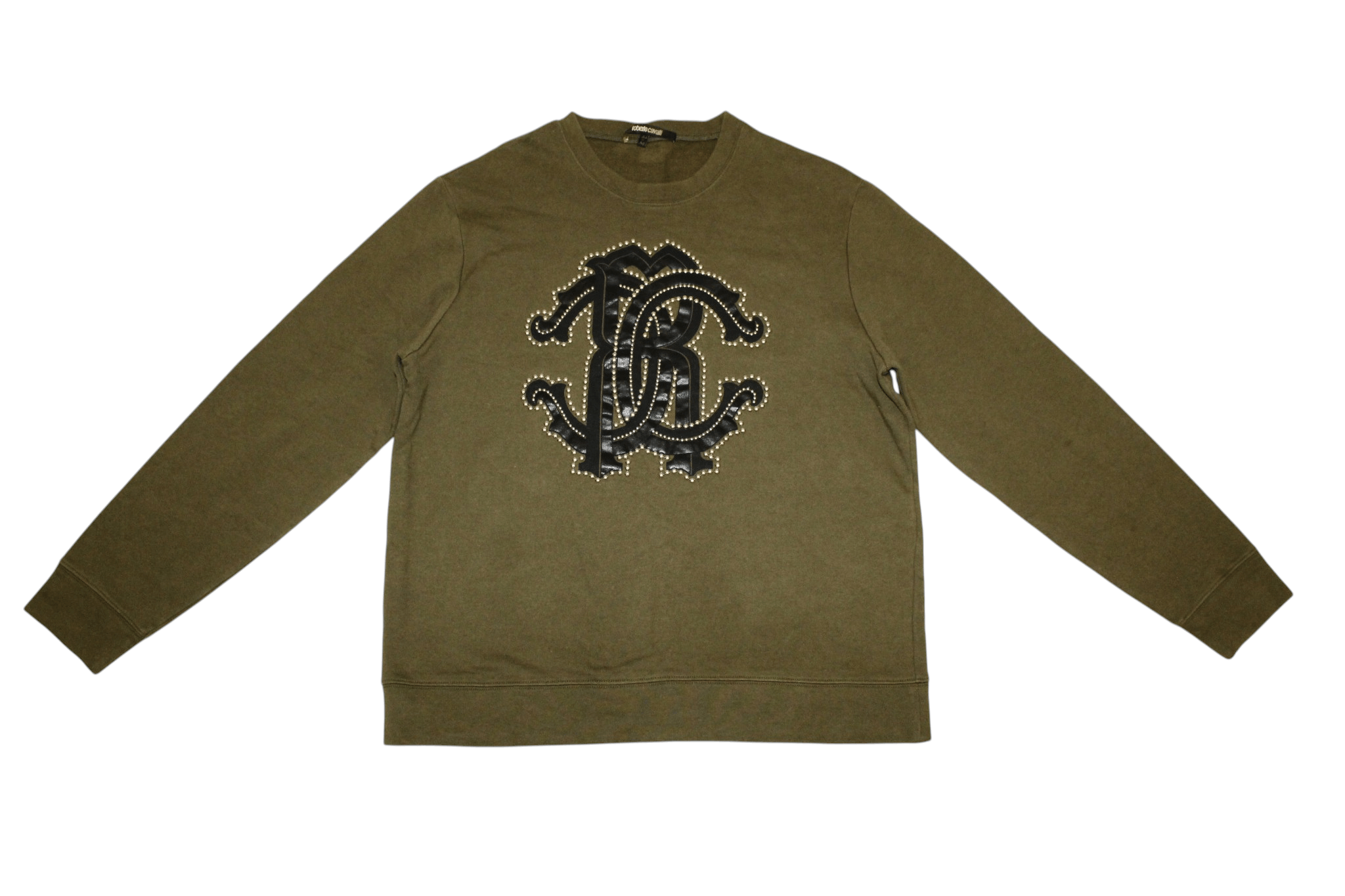 Roberto Cavalli Roberto Cavalli Big Logo Application Trim Sweatshirt Size US L / EU 52-54 / 3 - 2 Thumbnail
