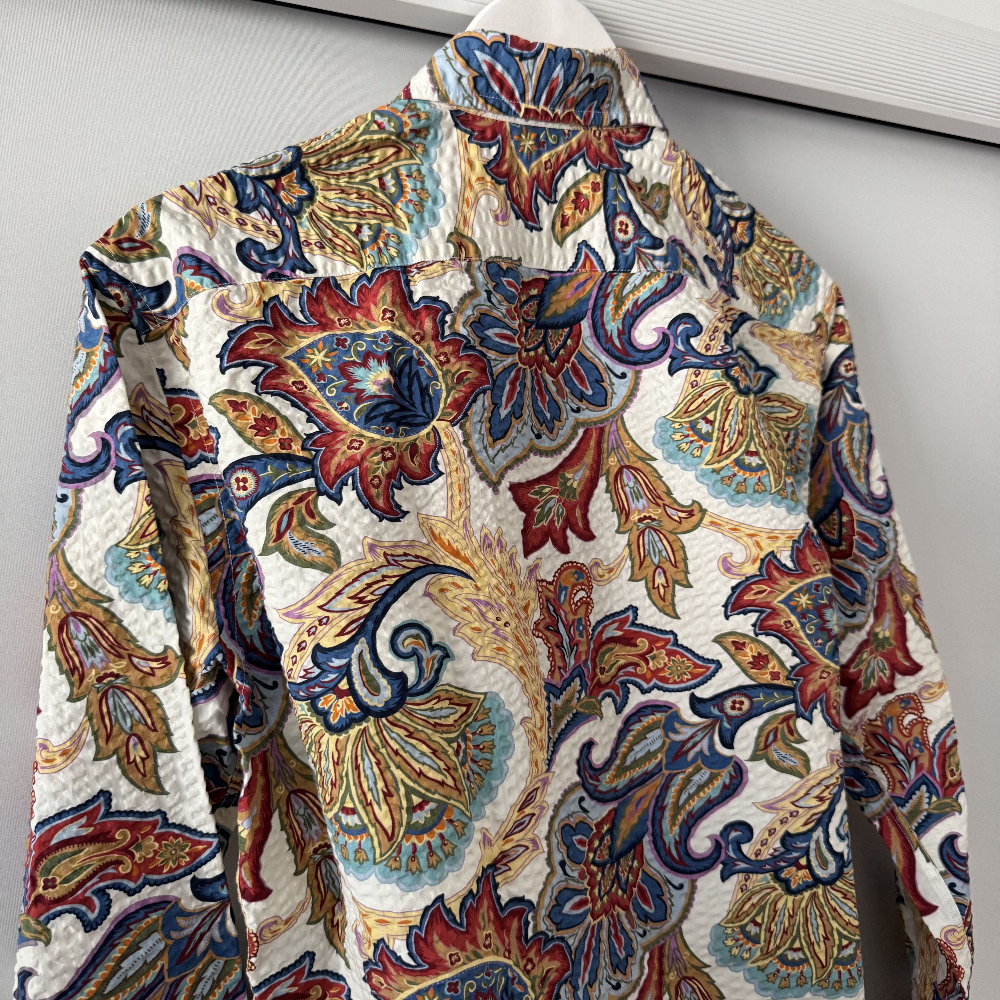 Brian Dales Men's Brian Dales Designer Italy Paisley Waffle Shirt Size US M / EU 48-50 / 2 - 6 Thumbnail
