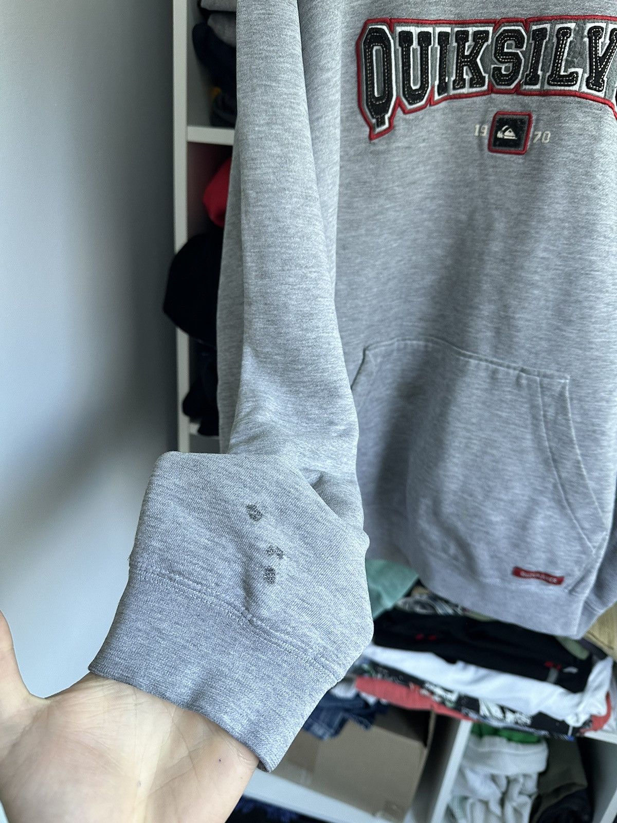 Quiksilver 🔥VINTAGE DISTRESSED QUIKSILVER SURF BAGGY HOODIE🔥 Size US M / EU 48-50 / 2 - 7 Thumbnail