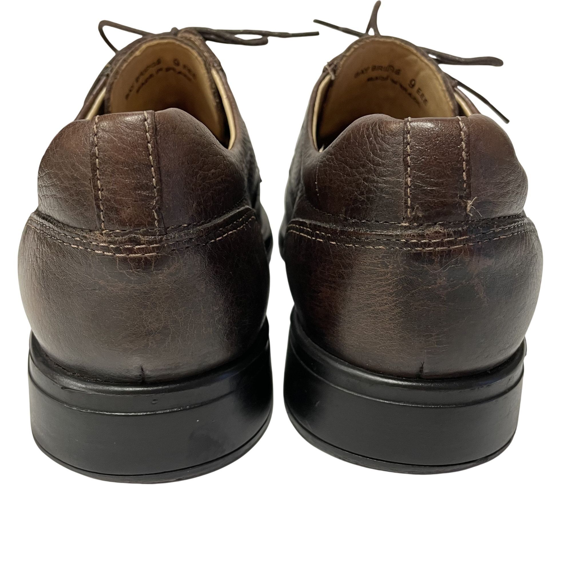 Belvedere Vtg Belvedere Baybridge Brown PEBBLED Leather Oxford Shoes Size US 9 / EU 42 - 5 Thumbnail