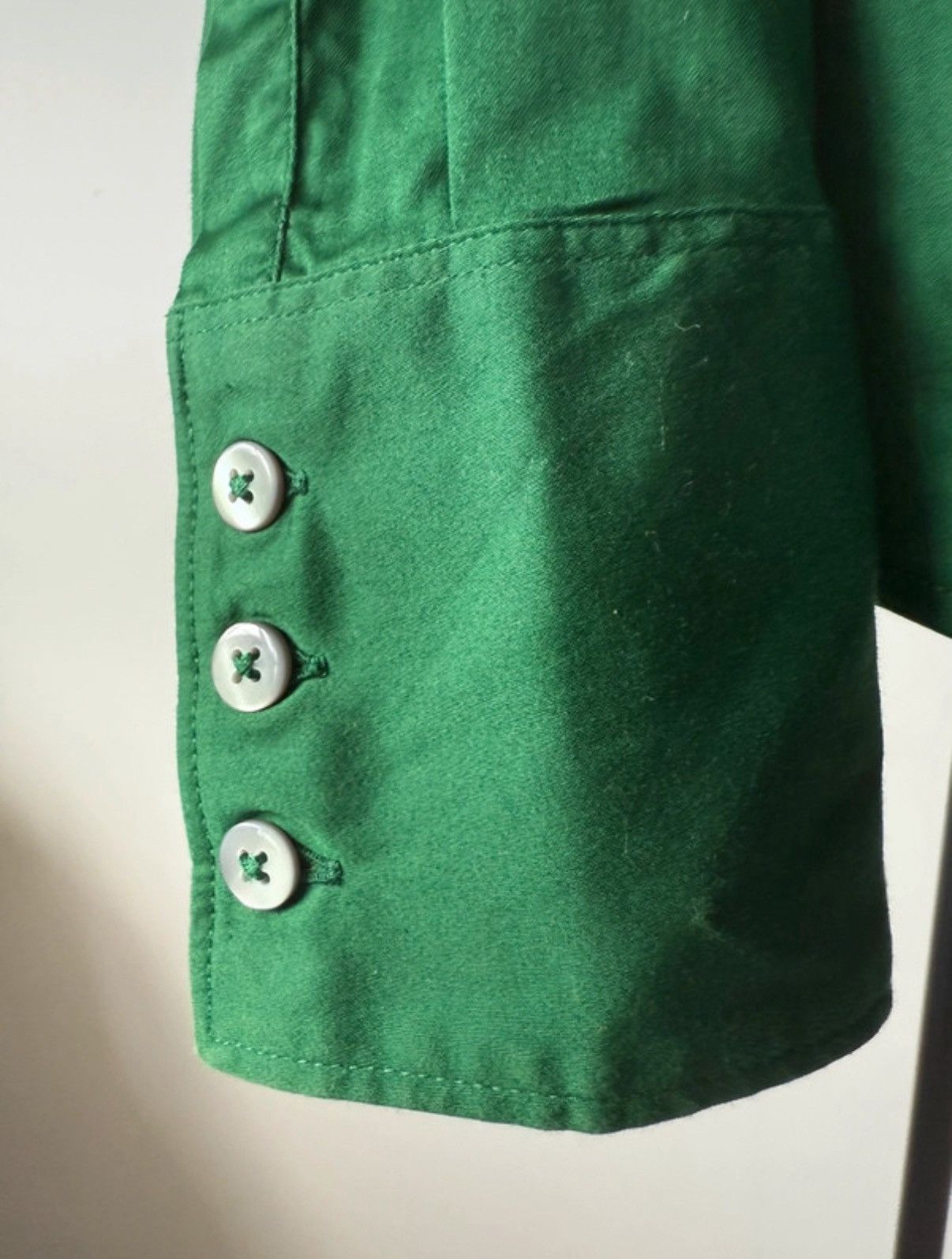 Banana Republic Old Money elegant fitted green shirt Size M / US 6-8 / IT 42-44 - 3 Thumbnail