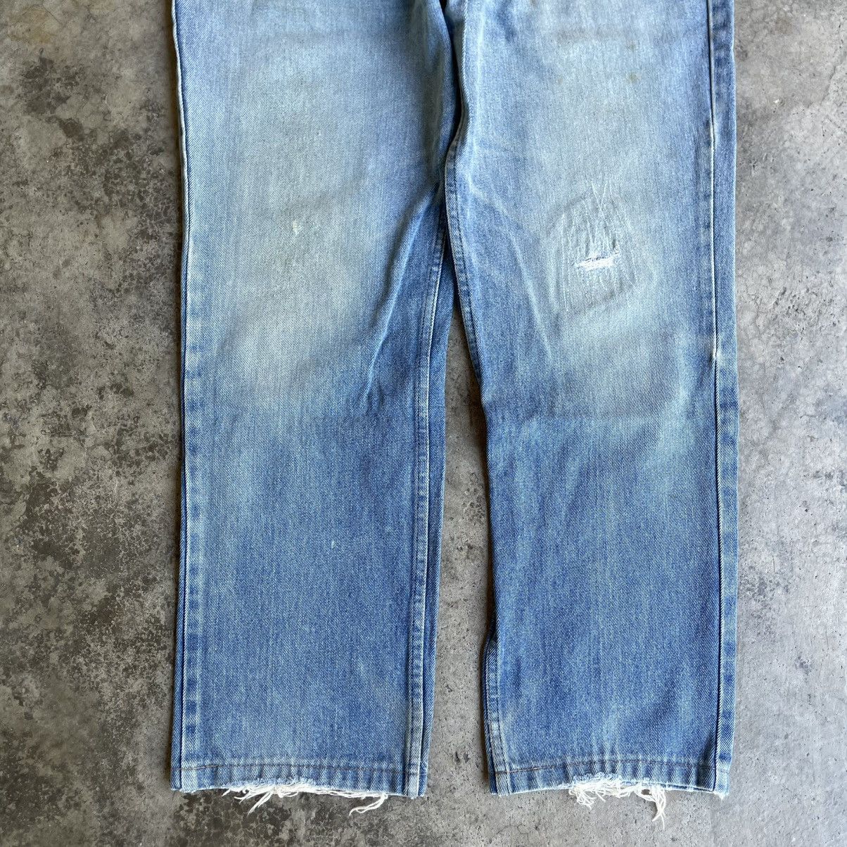 Polo Ralph Lauren 🔥Vintage Polo Ralph Lauren Stoned Washed Distress Denim Size US 33 - 3 Thumbnail