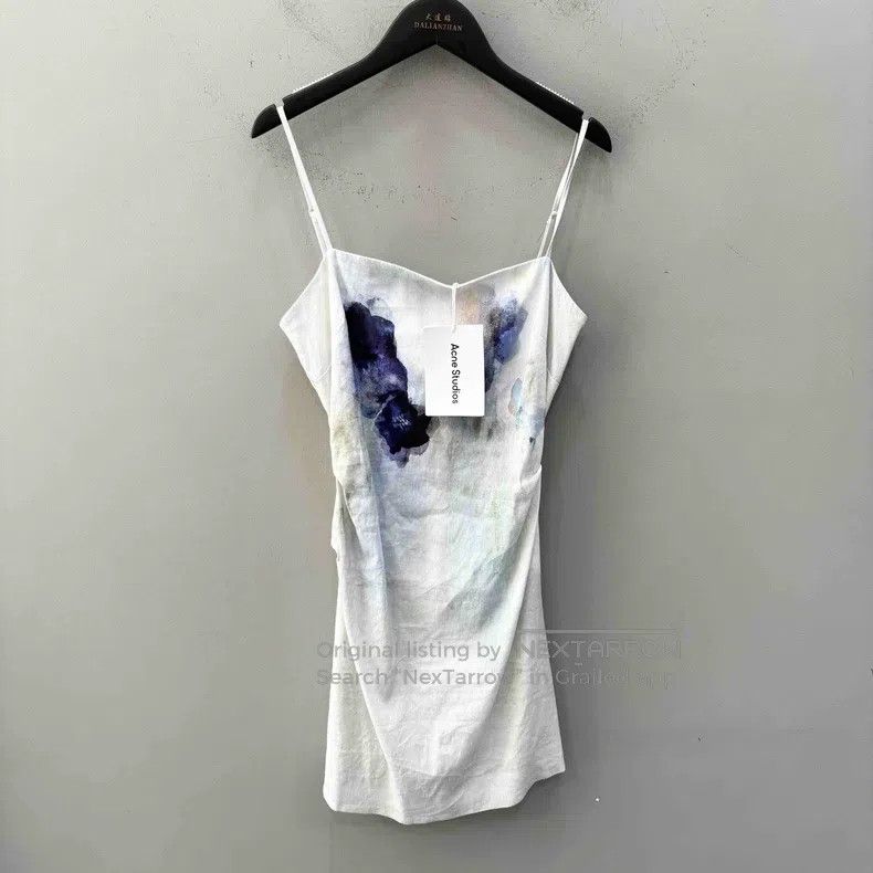 Acne Studios Acne Studios Denim Faded Strapless Half Slip Dress Size XS / US 0-2 / IT 36-38 - 1 Thumbnail