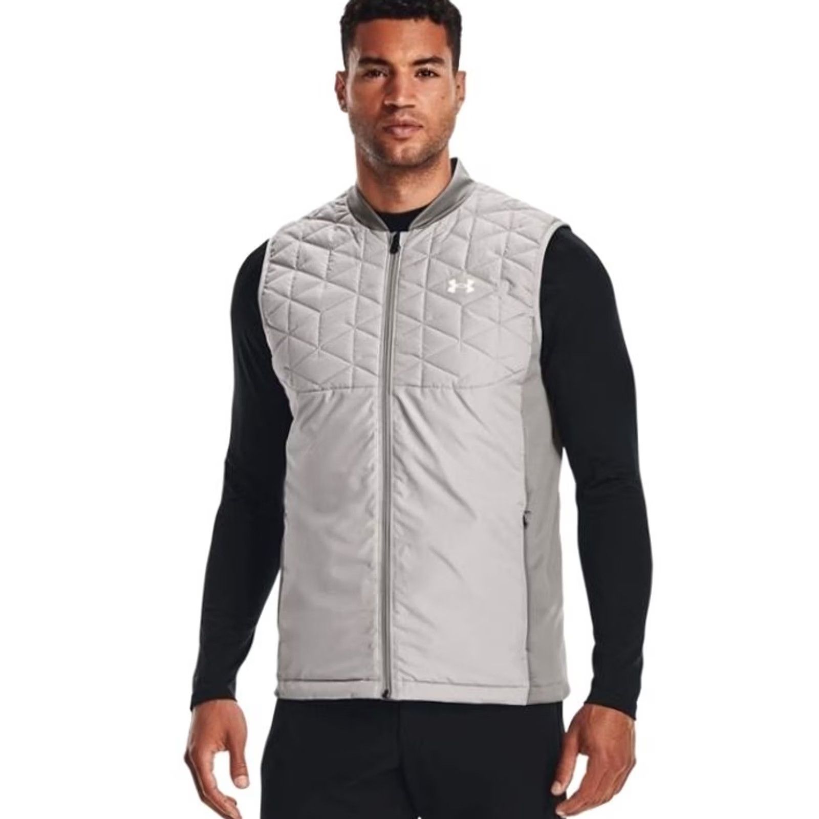 Under Armour Under Armour ColdGear Reactor Golf Vest Jacket Gray Mens M Size US M / EU 48-50 / 2 - 2 Thumbnail