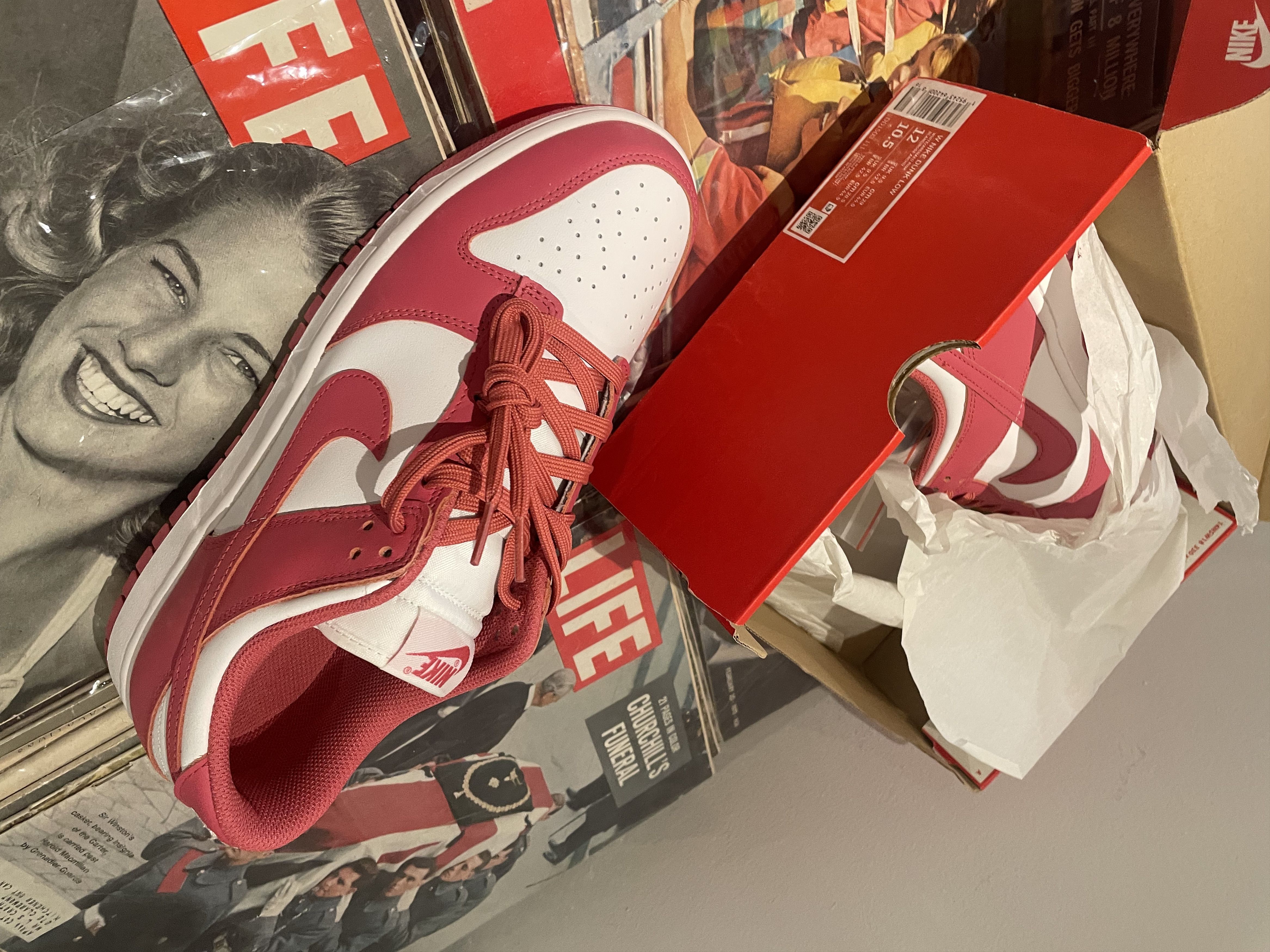 Nike Nike Dunk Low Archaeo Pink (Womans) Size US 12 / EU 45 - 3 Thumbnail