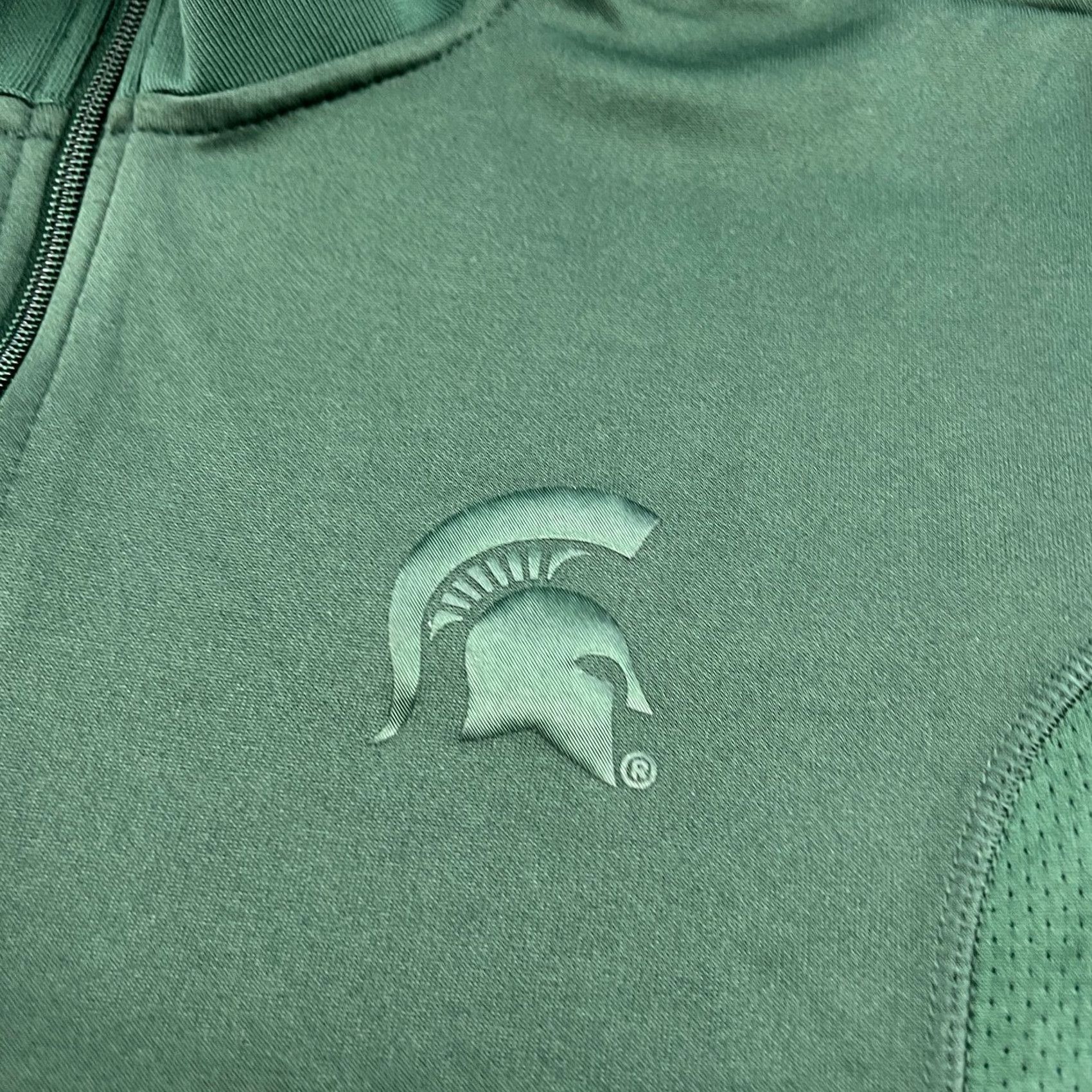 Nike Nike Michigan State Spartans Jacket Mens XL Football Green Full Zip Track Nike Shirt Size US XL / EU 56 / 4 - 3 Thumbnail