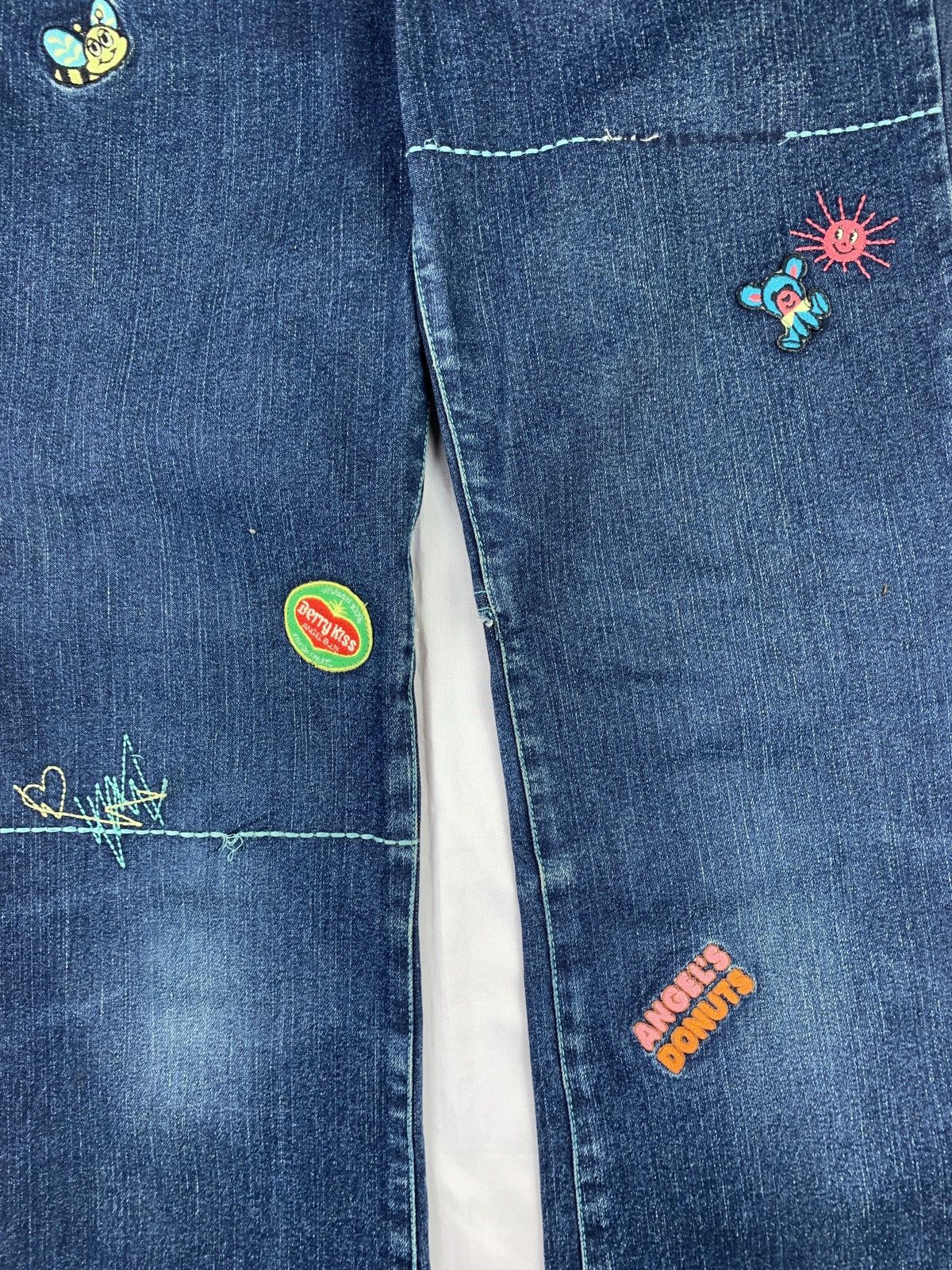 Angel Blue 2000s Angel Blue Japan Patch Cute Pop Embroidered Pants Size 28" / US 6 / IT 42 - 6 Thumbnail