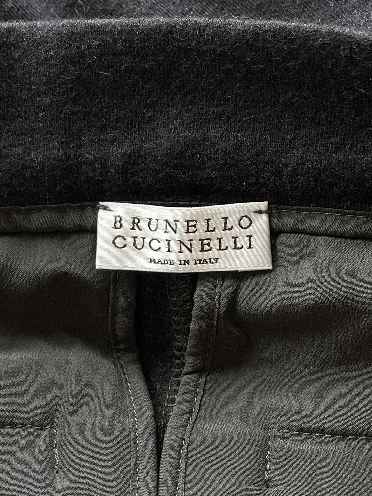 Brunello Cucinelli × Designer Brunello Cucinelli 100% cashmere assymetric joggers pants Size 25" / US 0 / IT 36 - 6 Thumbnail