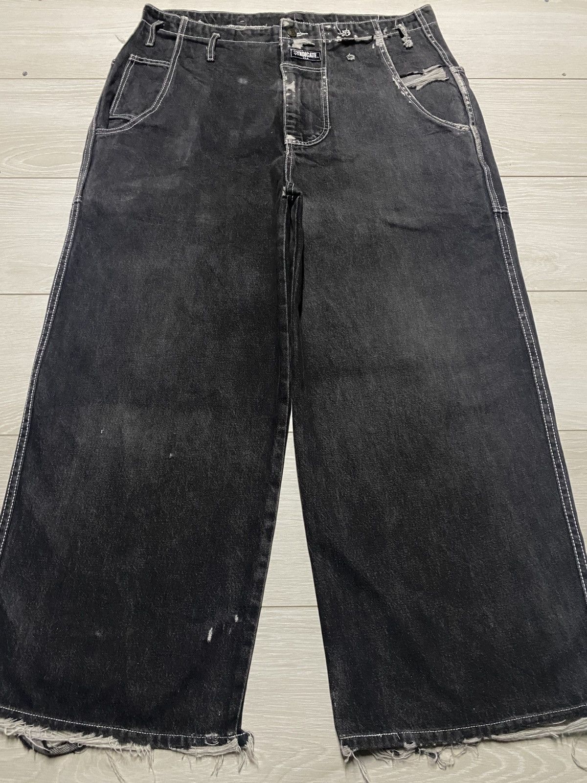 SKYLRK Syndicate Hip Hope Pants Crazy Baggy Like Jnco Style Size US 37 - 2 Thumbnail