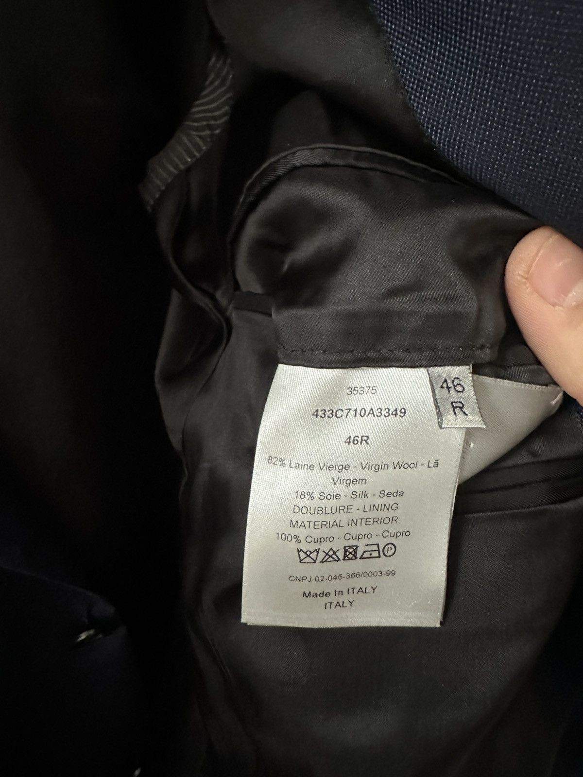 Dior Hedi Slimane Dior Suit Size 46S - 5 Thumbnail