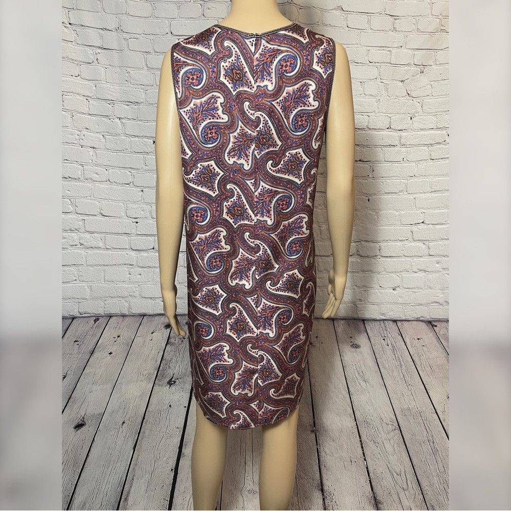 Theory Theory Brindina Veranda Paisley Silk Shift Dress Size 10 Size L / US 10 / IT 46 - 9 Thumbnail