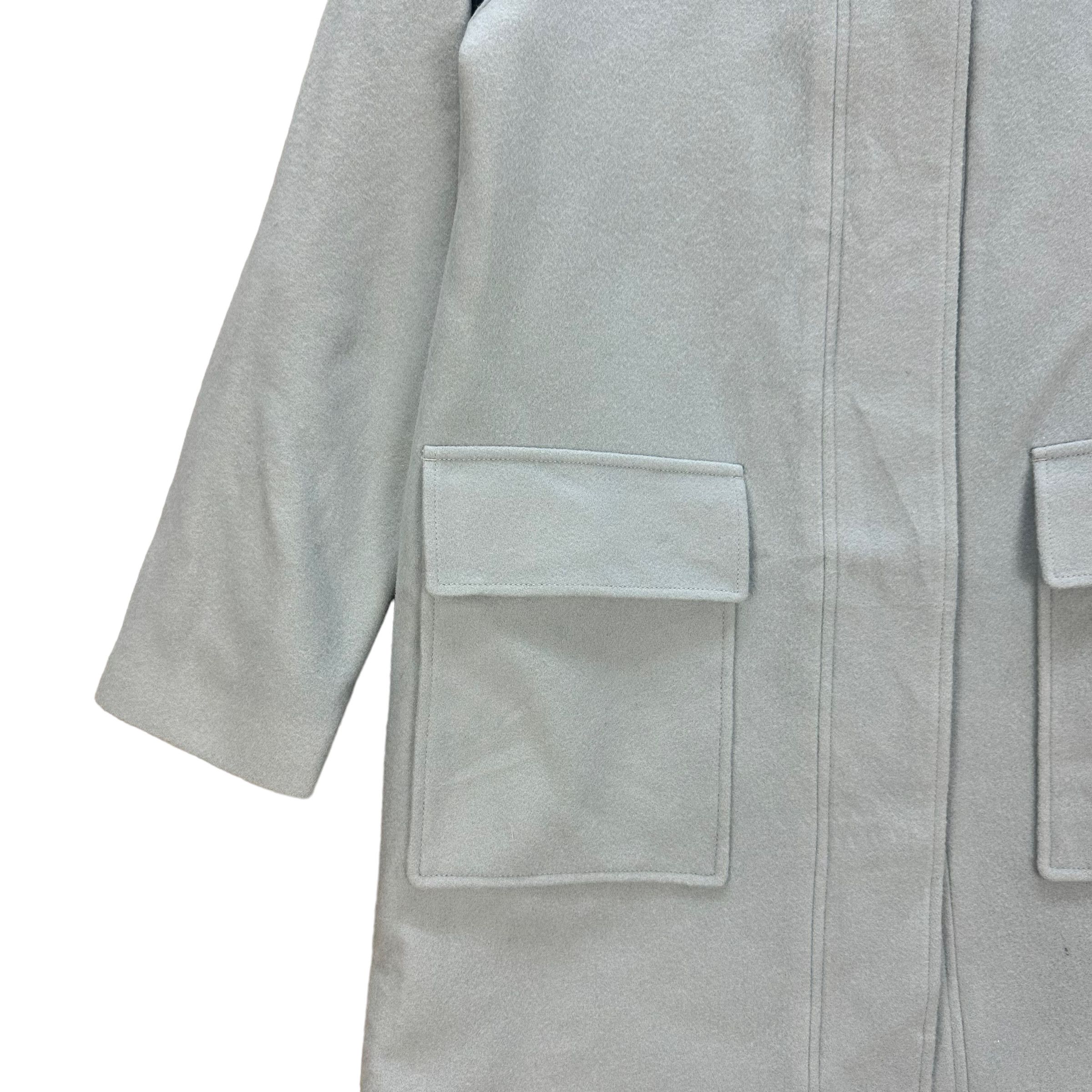 Theory THEORY HOODED BABY BLUE WOOL LONG COAT #8042-198 Size M / US 6-8 / IT 42-44 - 4 Thumbnail