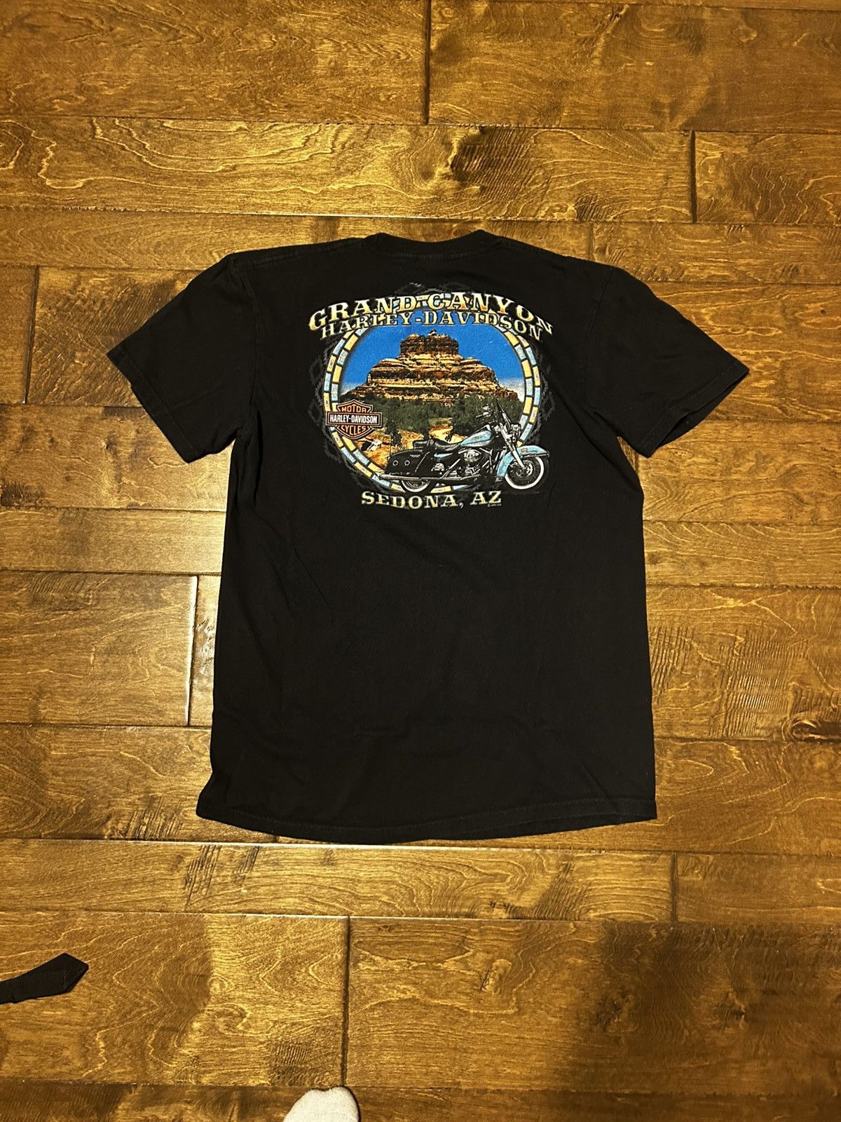 Harley Davidson × Vintage Vintage Harley Davidson Flames Sedona Tshirt Size US L / EU 52-54 / 3 - 2 Thumbnail