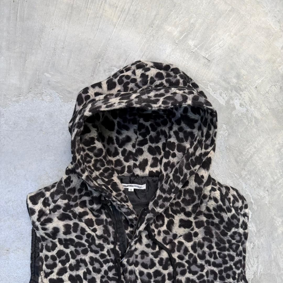 semanticdesign Vintage Semantic Designs Leopard Hooded Vest Size US M / EU 48-50 / 2 - 4 Thumbnail
