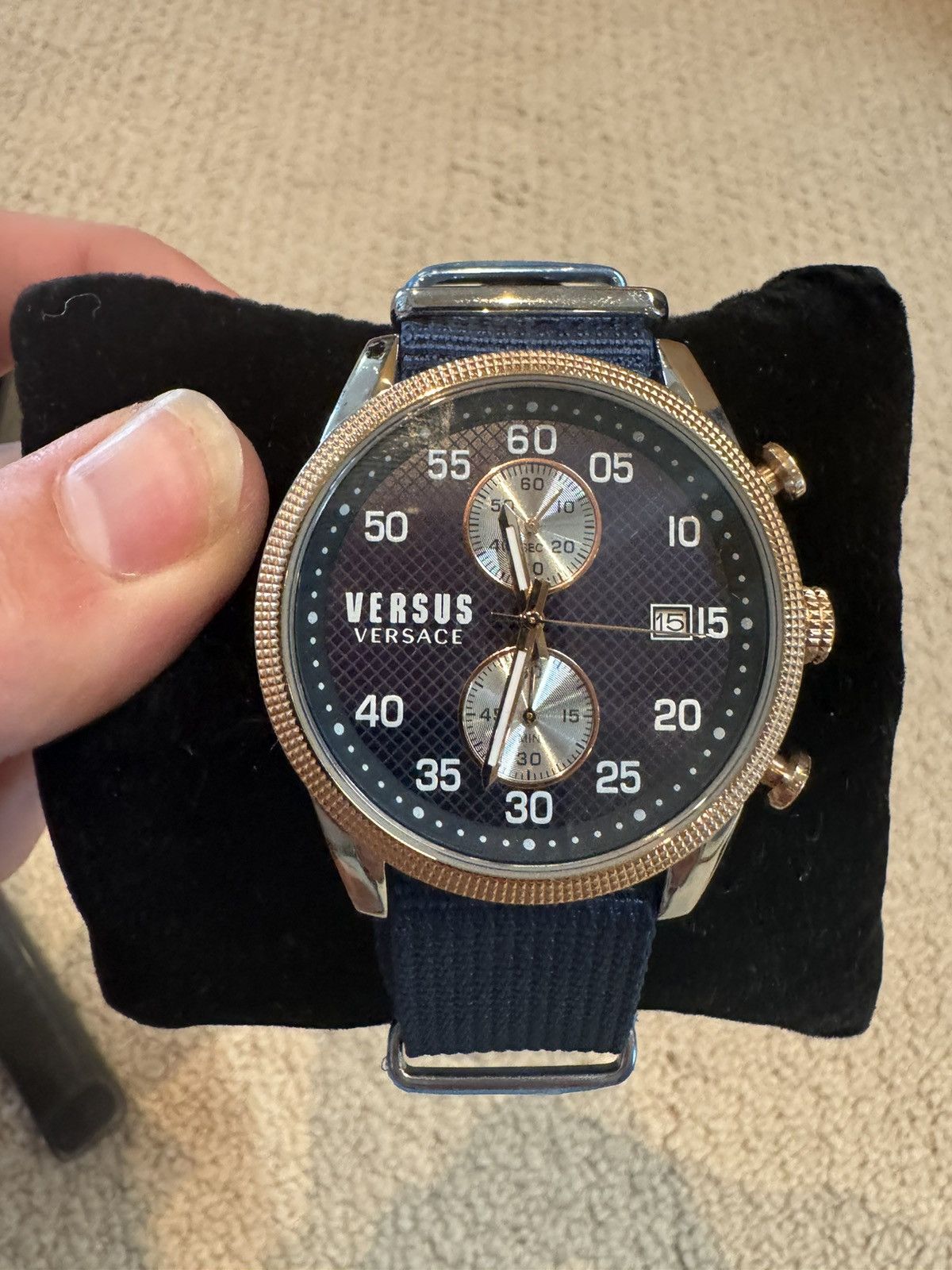 Versus Versace Versus Versace Shoreditch Two Tone Chronograph Watch Size ONE SIZE - 2 Thumbnail