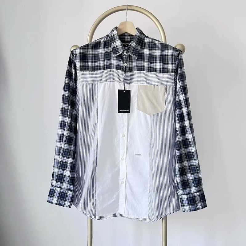 Dsquared2 DSQUARED2 Multicolor Long Sleeve Shirt for Men 0089 Size US S / EU 44-46 / 1 - 1 Thumbnail