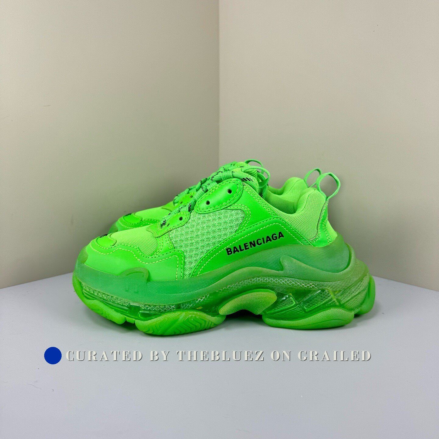 Balenciaga Balenciaga Triple Green Sneakers Size US 4 / IT 34 - 1 Thumbnail